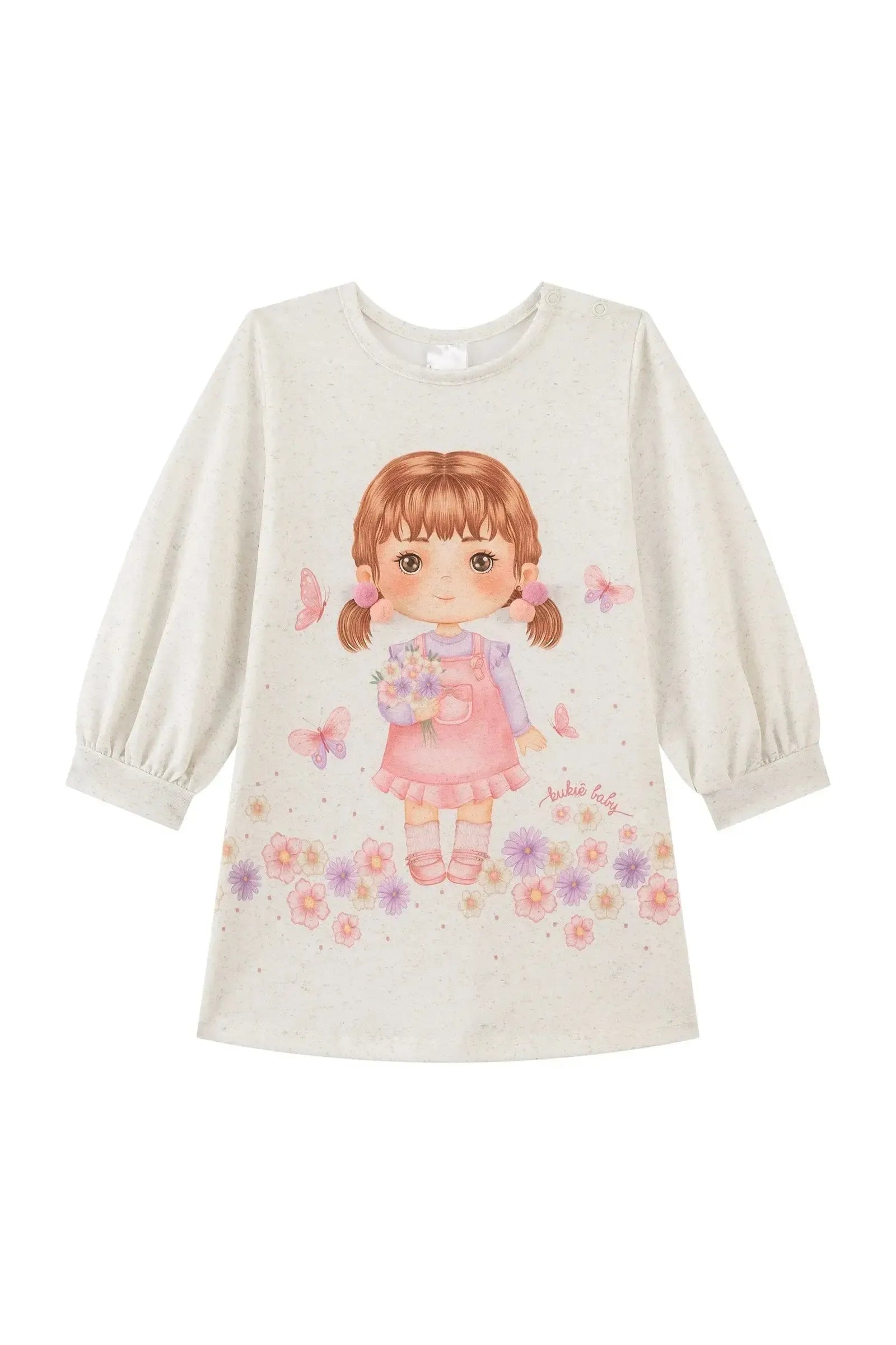 Vestido em Malha Power 91877 Kukiê Bebê Menina