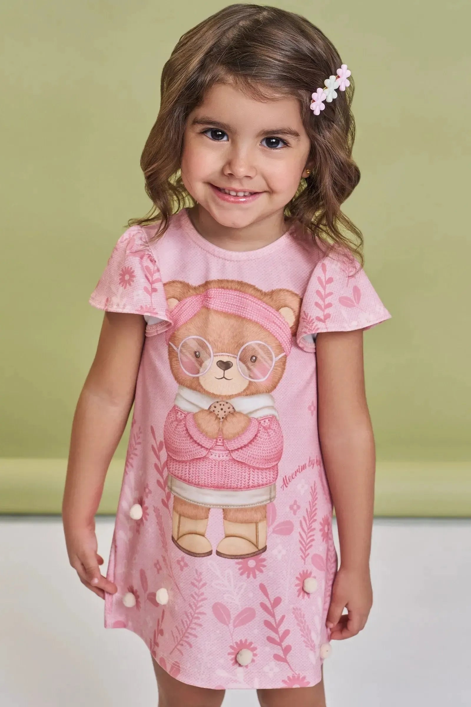 Vestido em Malha Power 93809 Kukiê Bebê Menina