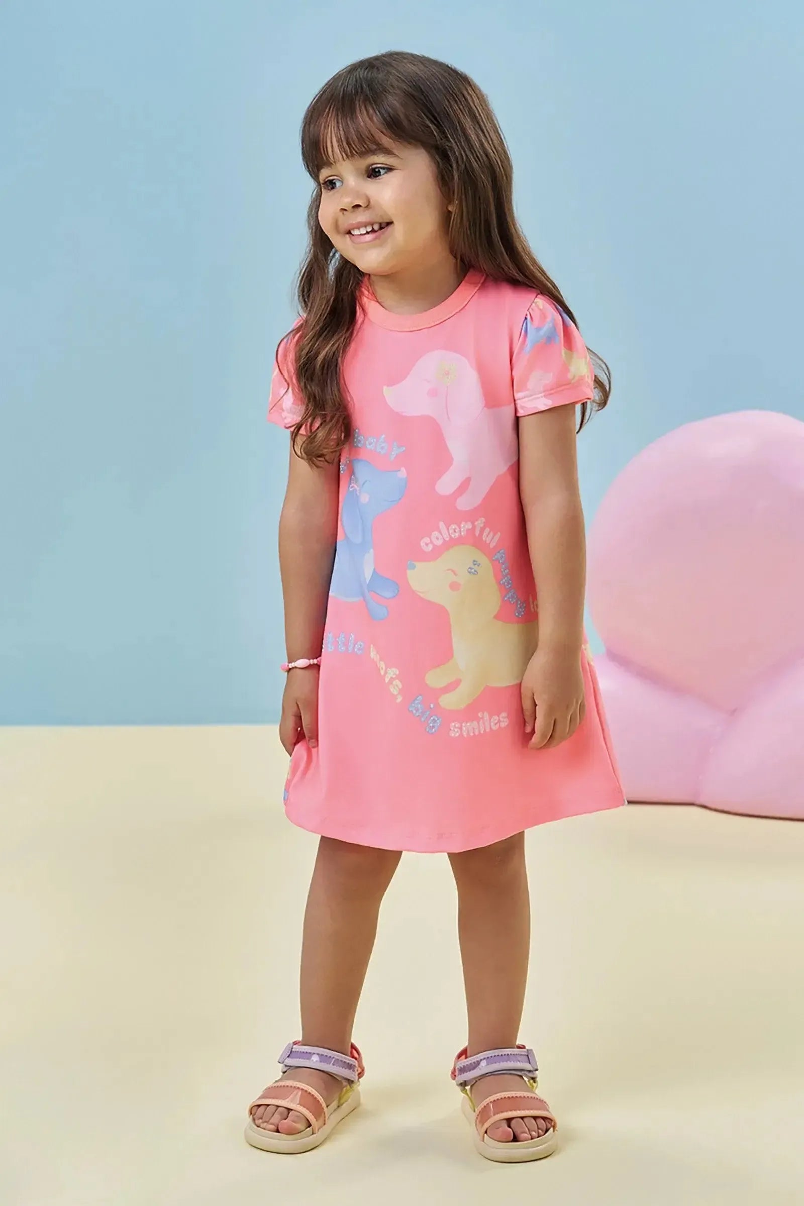 Vestido em Malha Power 94941 Kukiê Infantil Menina