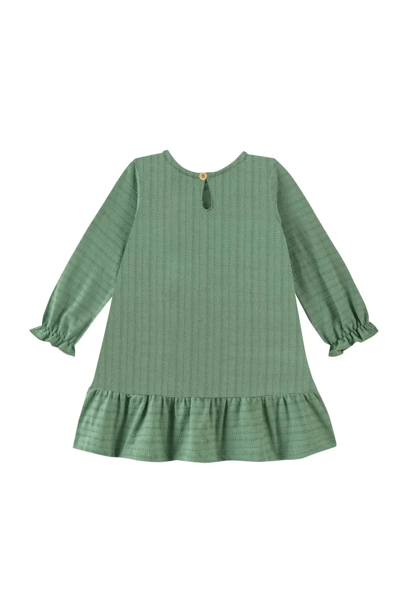 Vestido em Malha Textura 90268 Kukiê Bebê Menina