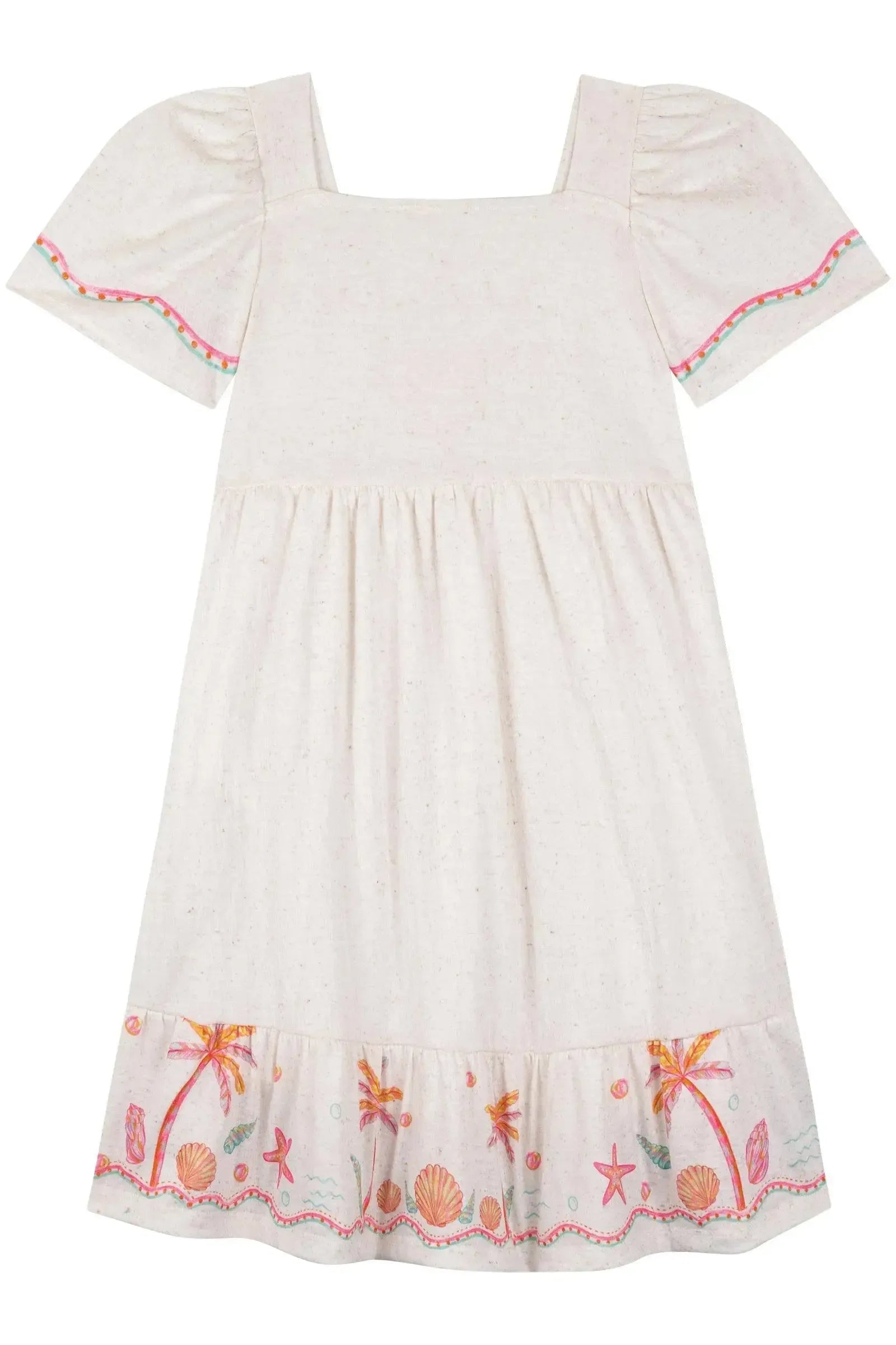 Vestido em Malha Wave 86488 Kukiê Infantil Menina