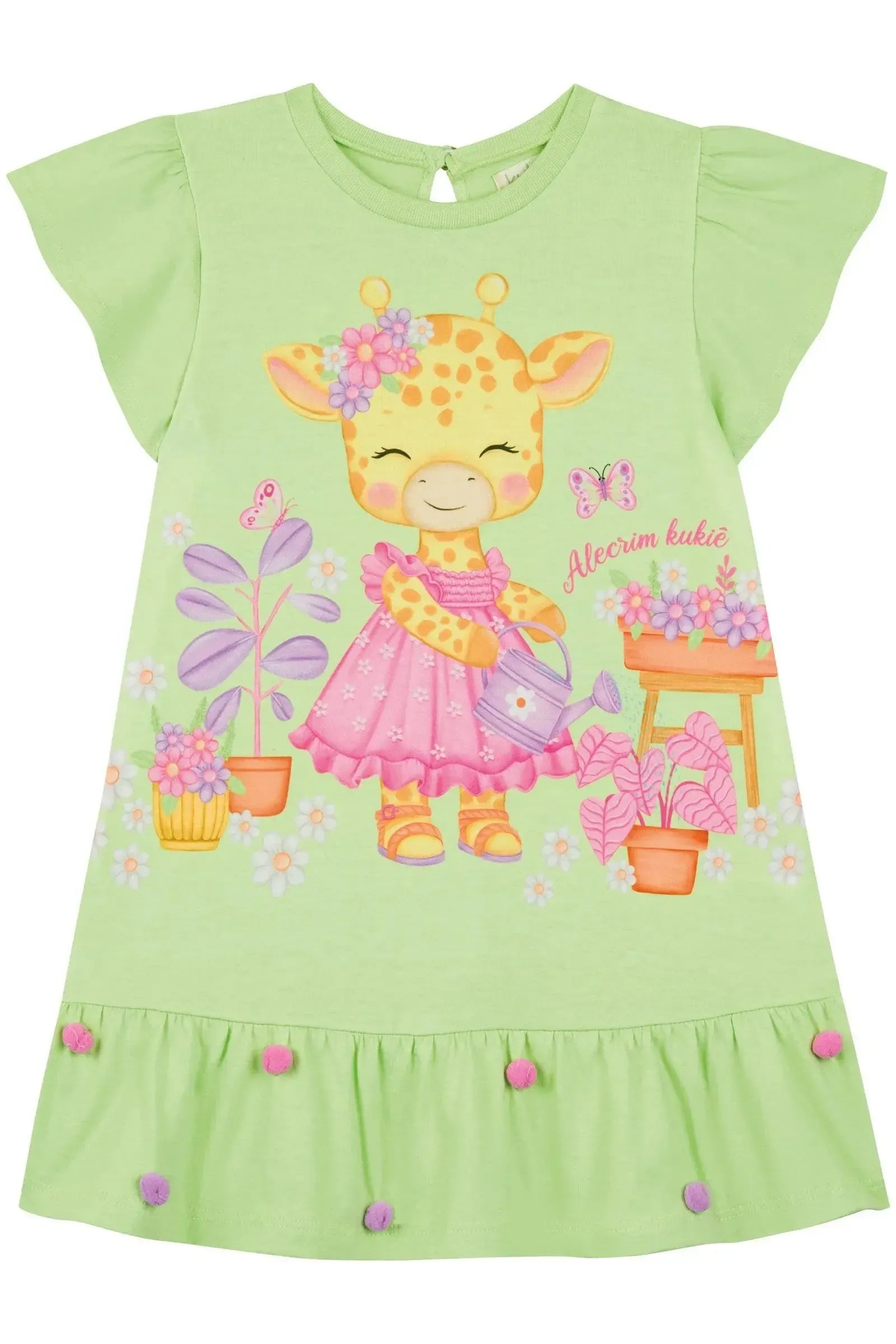 Vestido em Meia Malha 88900 Kukiê Bebê Menina