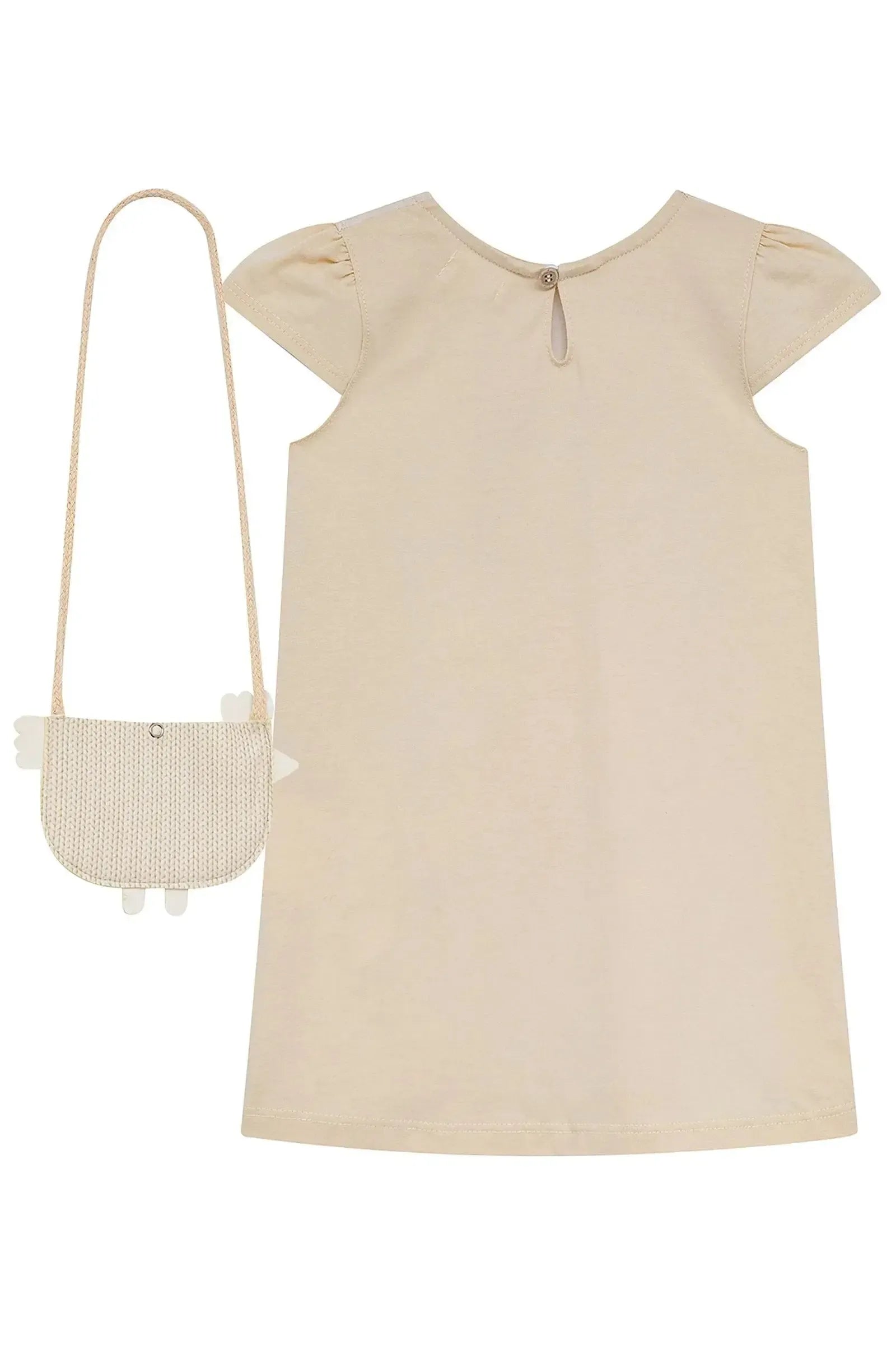 Vestido em Meia Malha (Acompanha Bolsa) 95244 Kukiê Infantil Menina