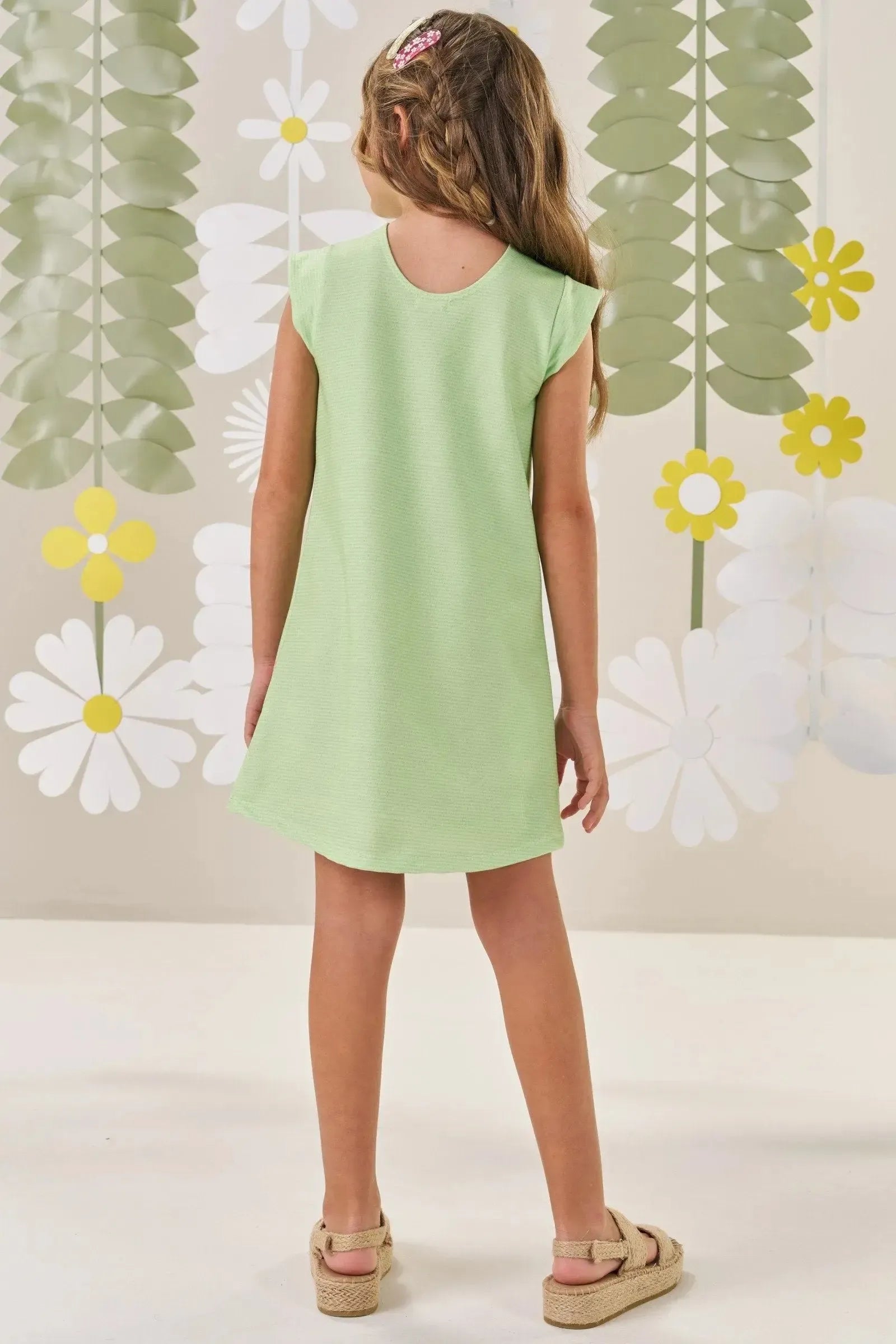 Vestido em Molecotton 87444 Kukiê Infantil Menina