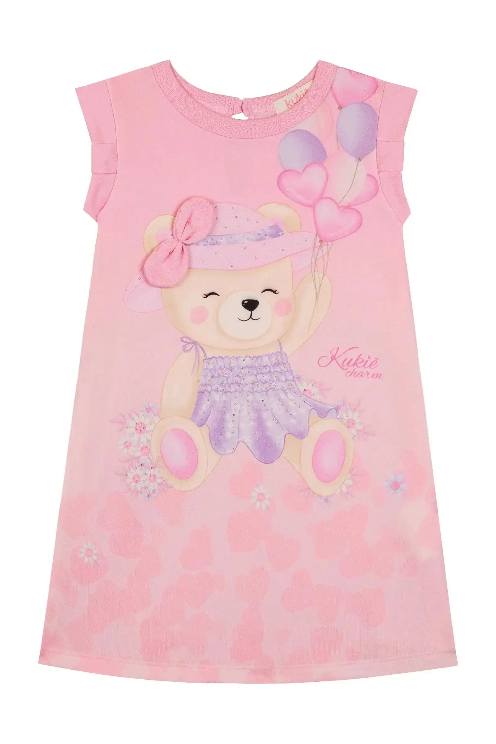 Vestido em Molecotton 87555 Kukiê Bebê Menina
