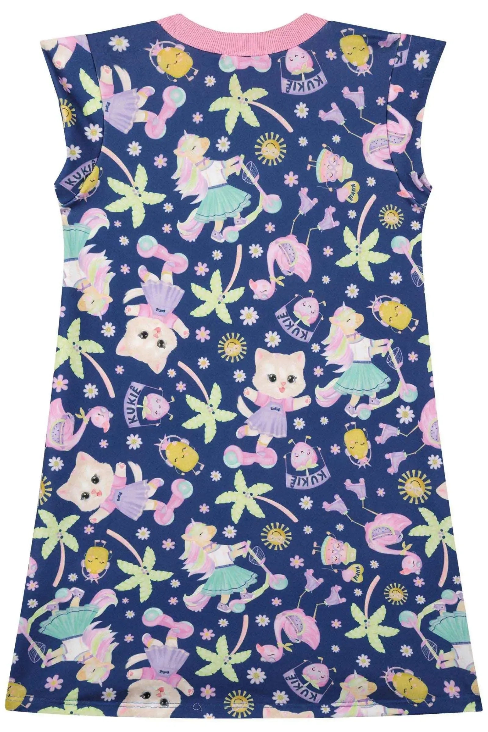 Vestido em Molecotton 87901 Kukiê Infantil Menina