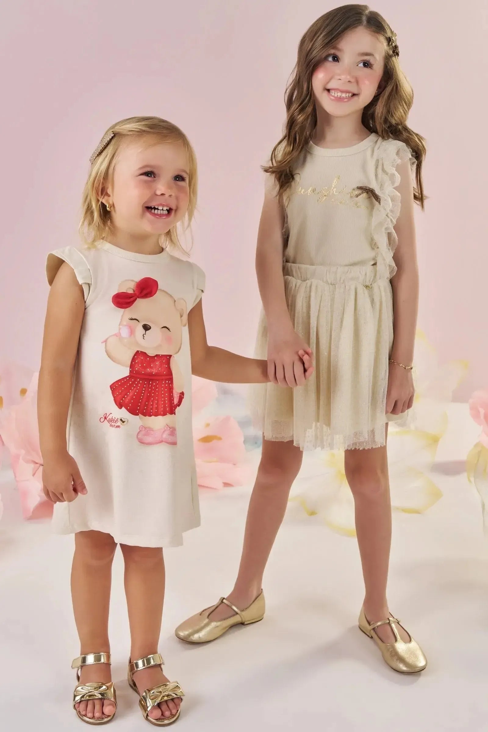 Vestido em Molecotton 88856 Kukiê Bebê Menina