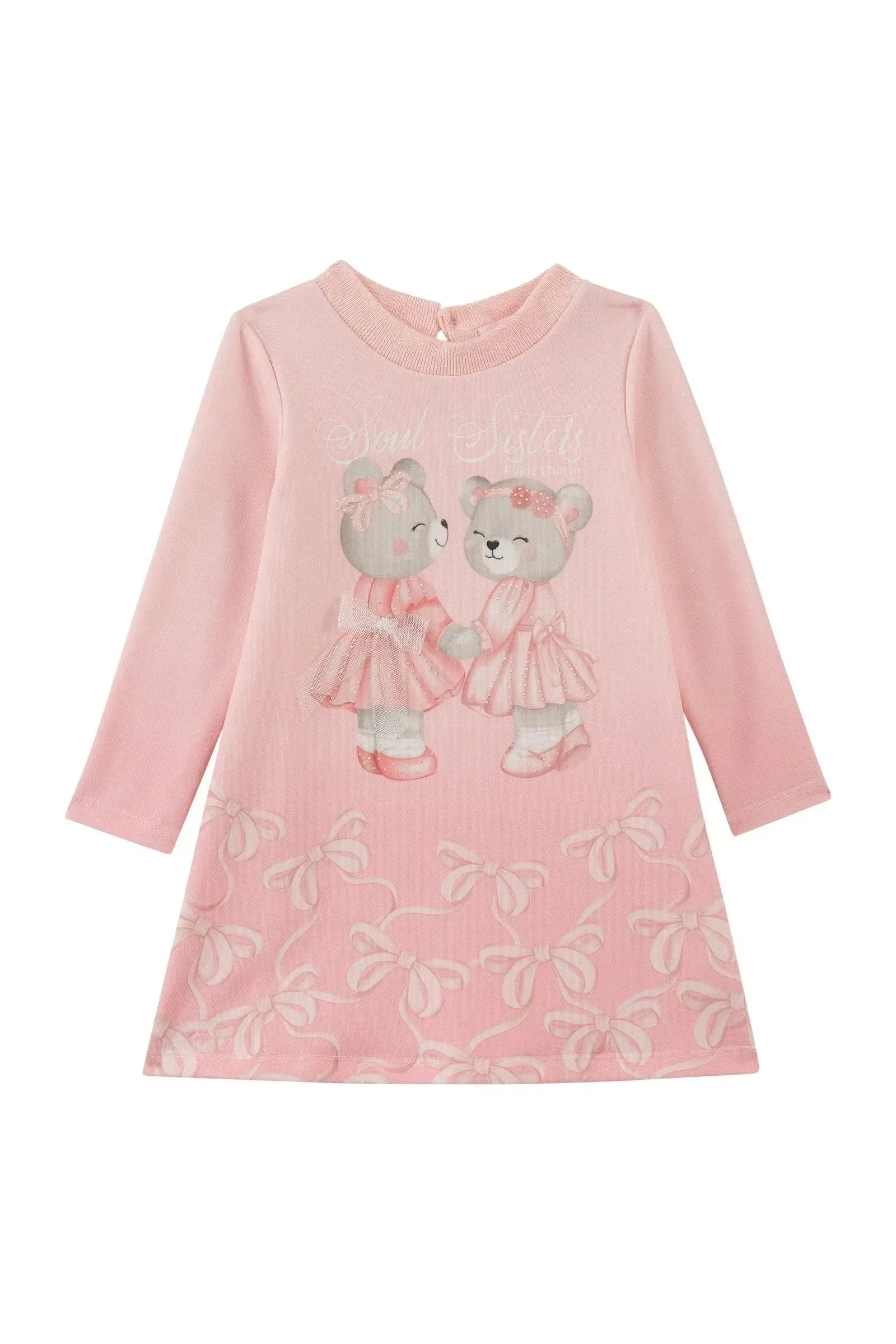 Vestido em Molecotton 92152 Kukiê Bebê Menina