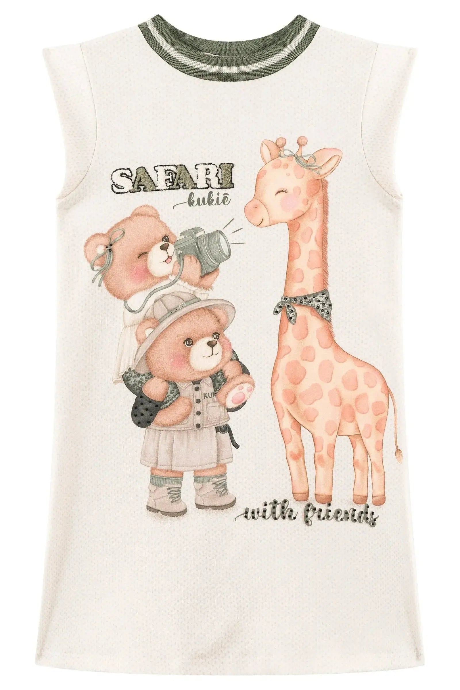 Vestido em Molecotton 93741 Kukiê Infantil Menina