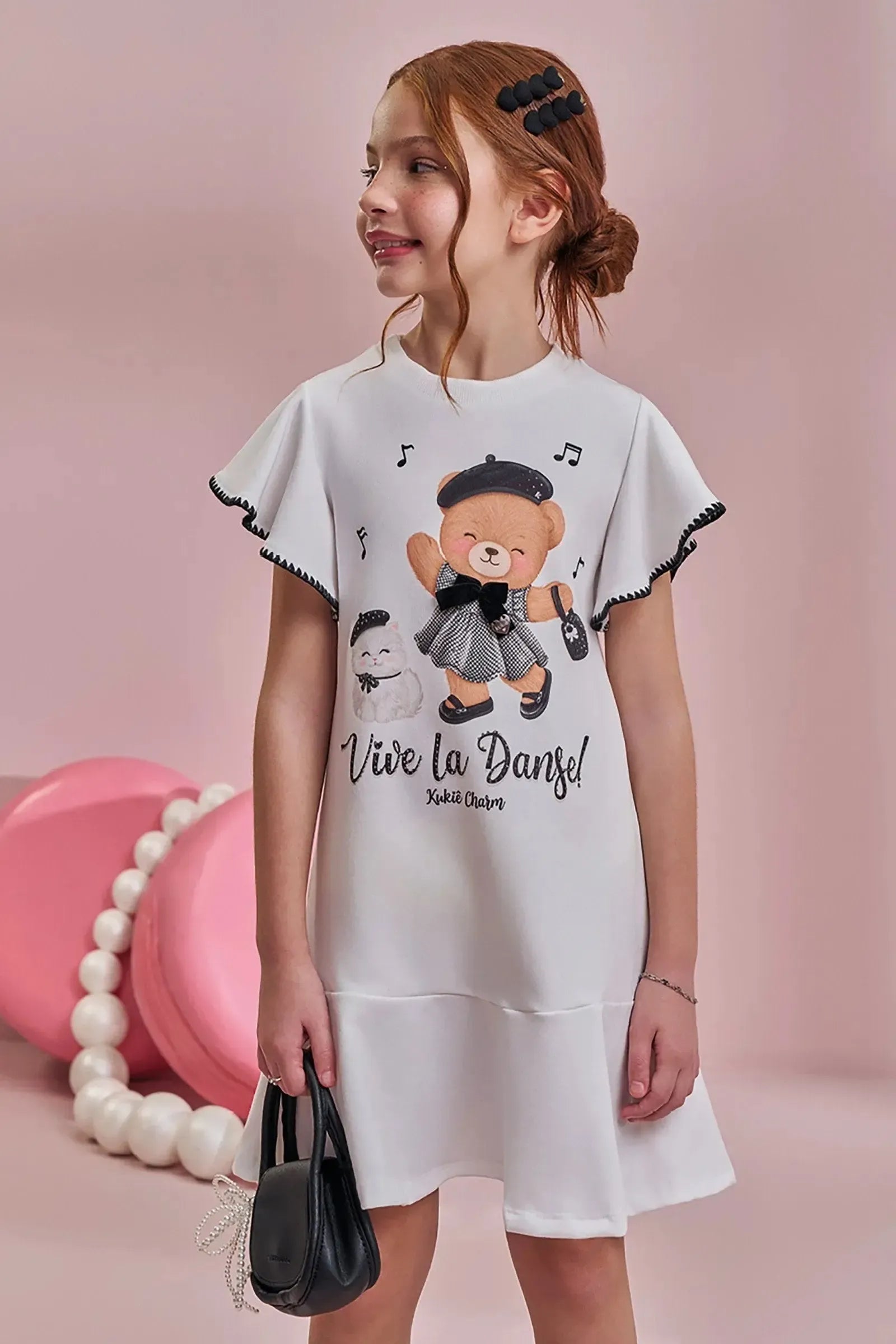 Vestido em Molecotton 96516 Kukiê Infantil Menina