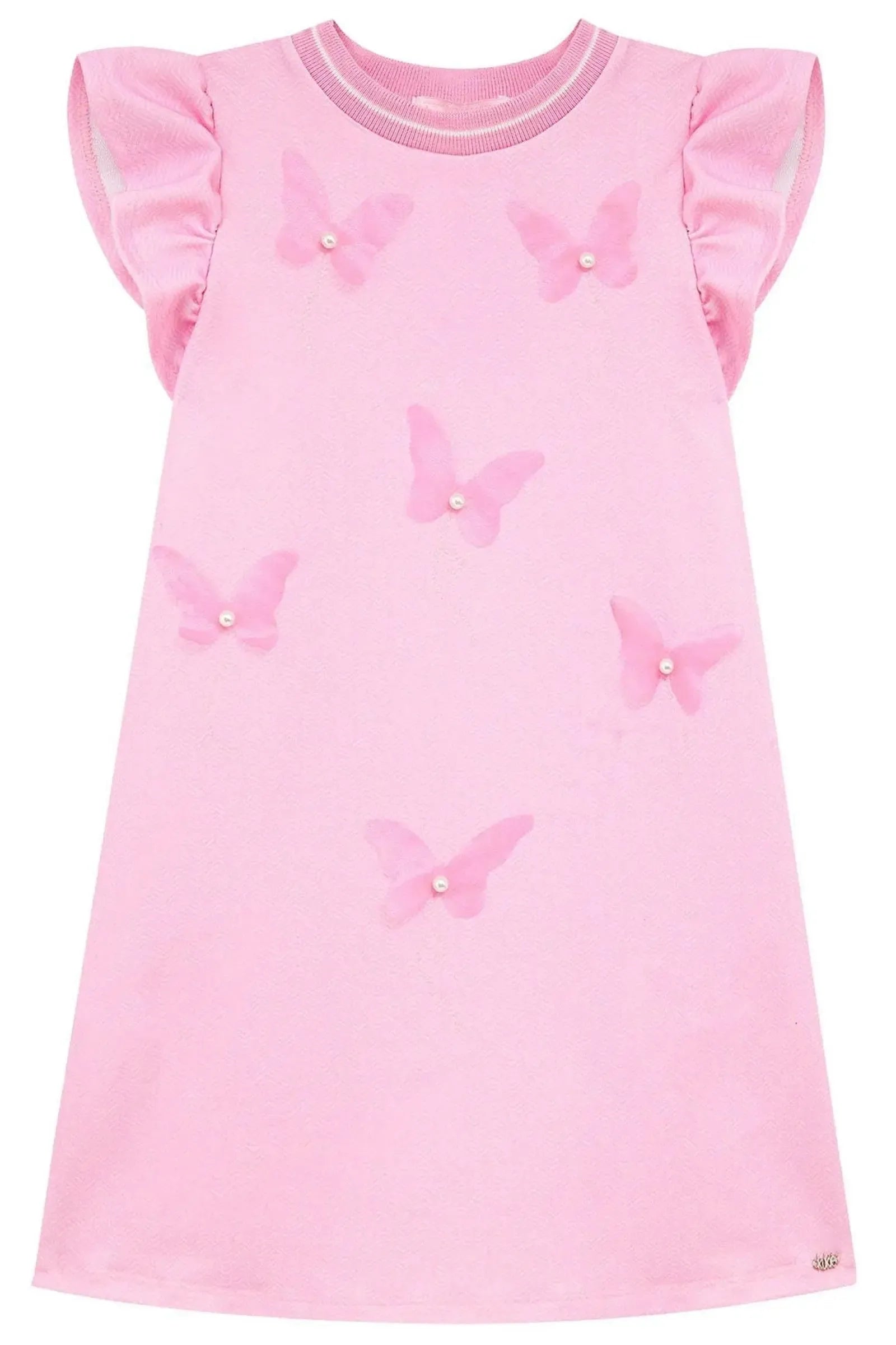 Vestido em Molecotton 96524 Kukiê Infantil Menina