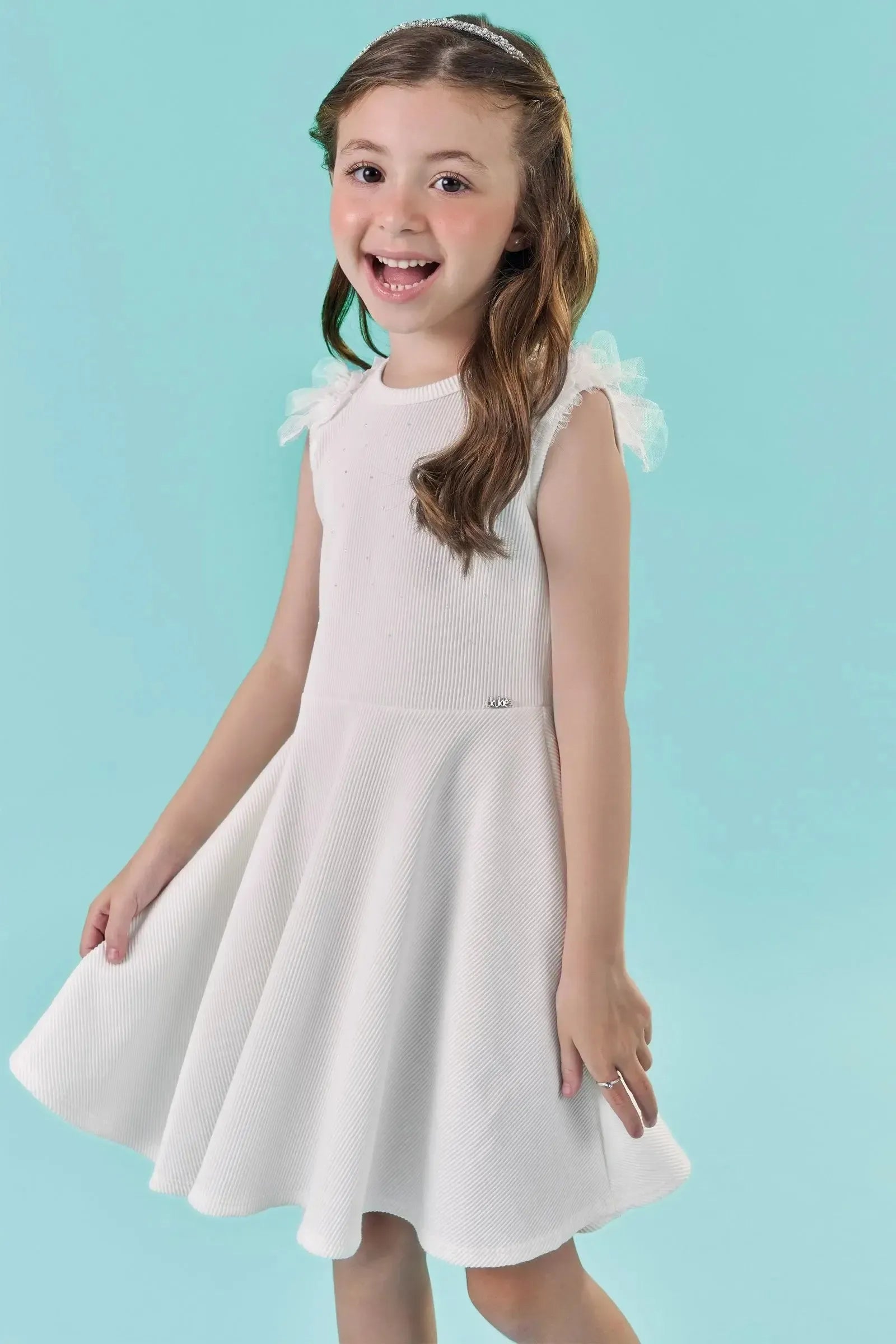Vestido em Soft Line 86980 Kukiê Infantil Menina