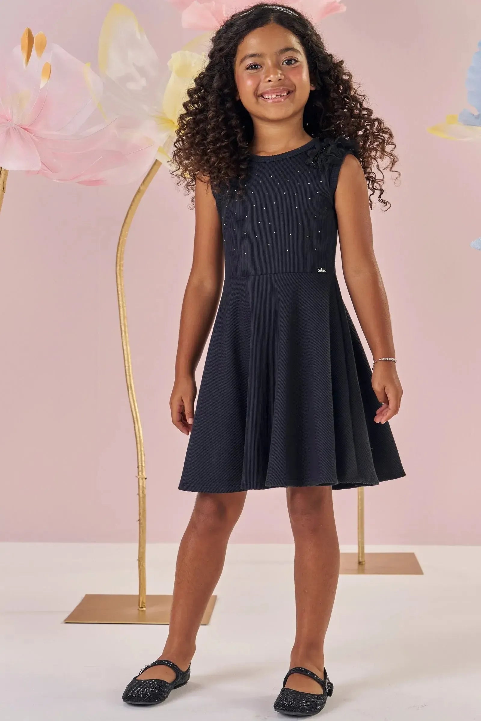 Vestido em Soft Line 86980 Kukiê Infantil Menina
