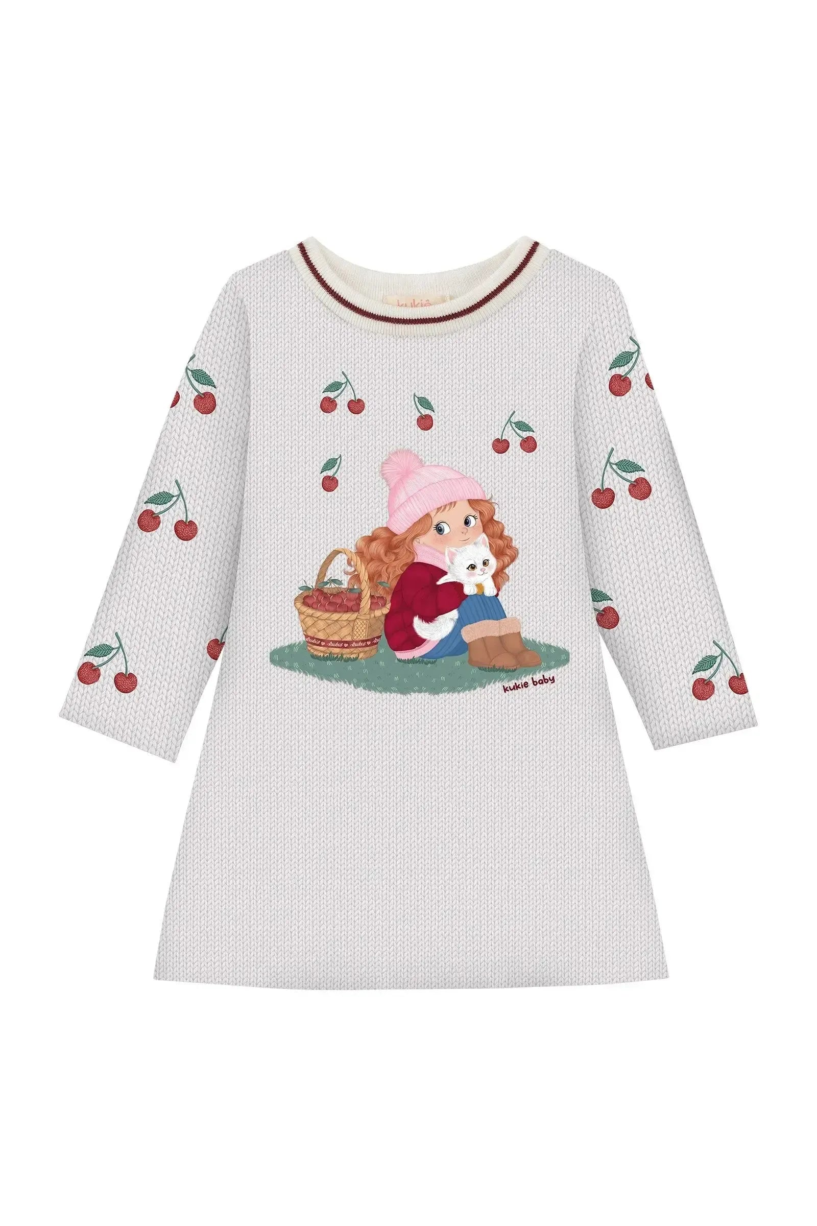 Vestido em Termoskin Peluciado 90886 Kukiê Bebê Menina