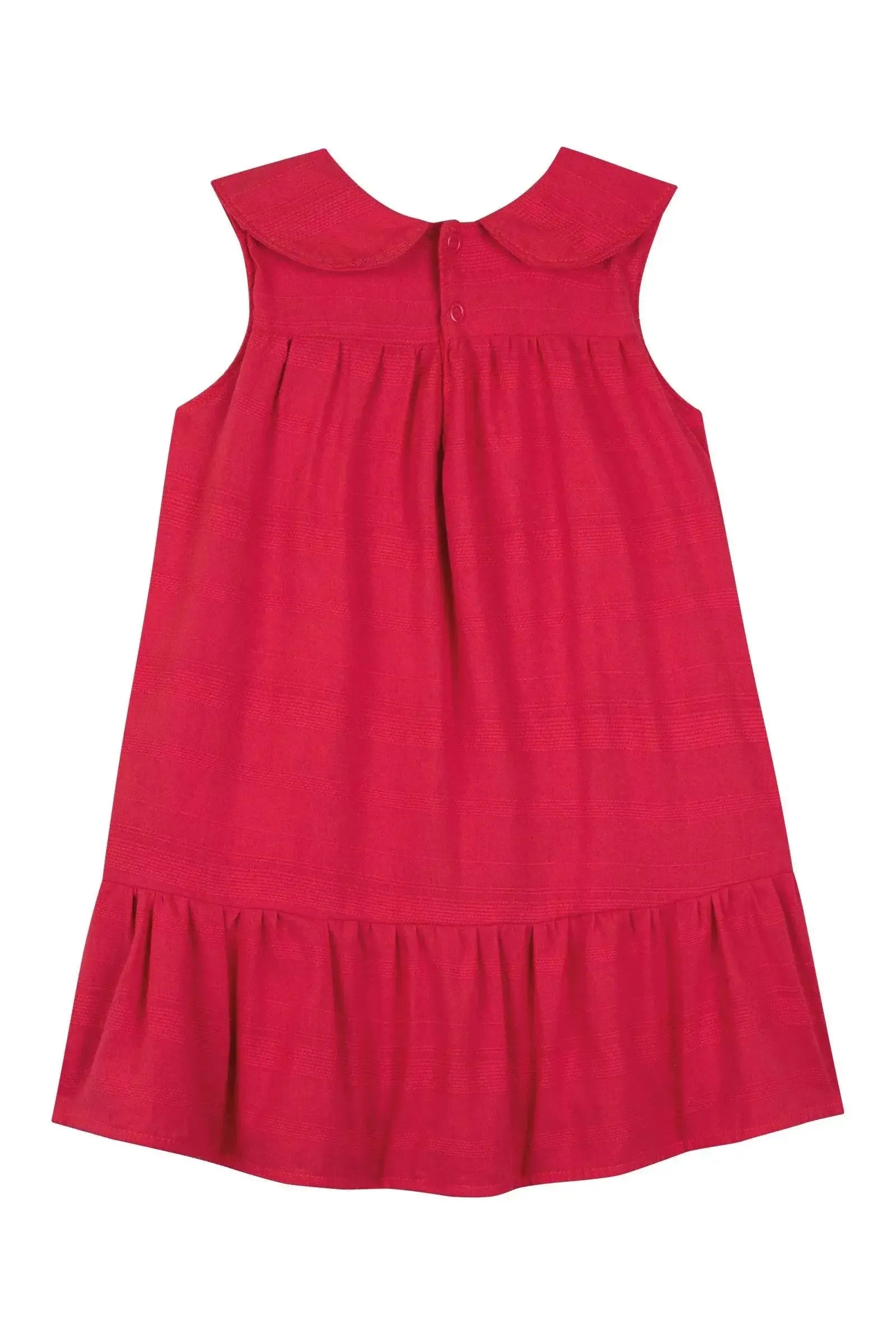 Vestido em Tricoline com Textura 100% Algodão 87568 Kukiê Bebê Menina