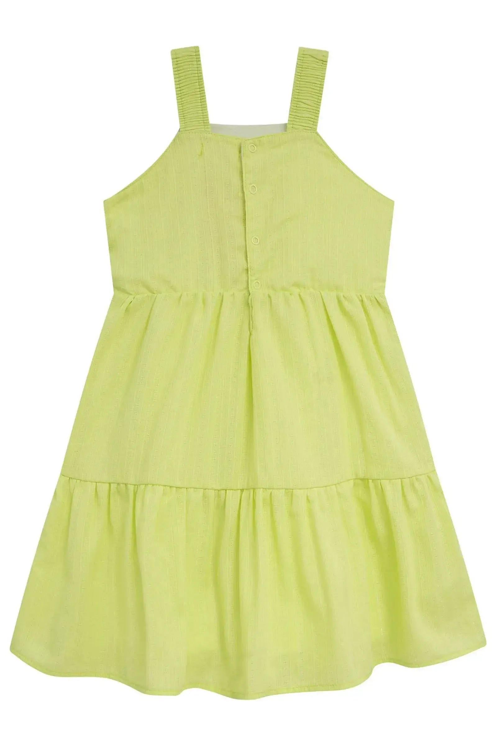 Vestido em Tricoline Maquinetado 96376 Kukiê Infantil Menina