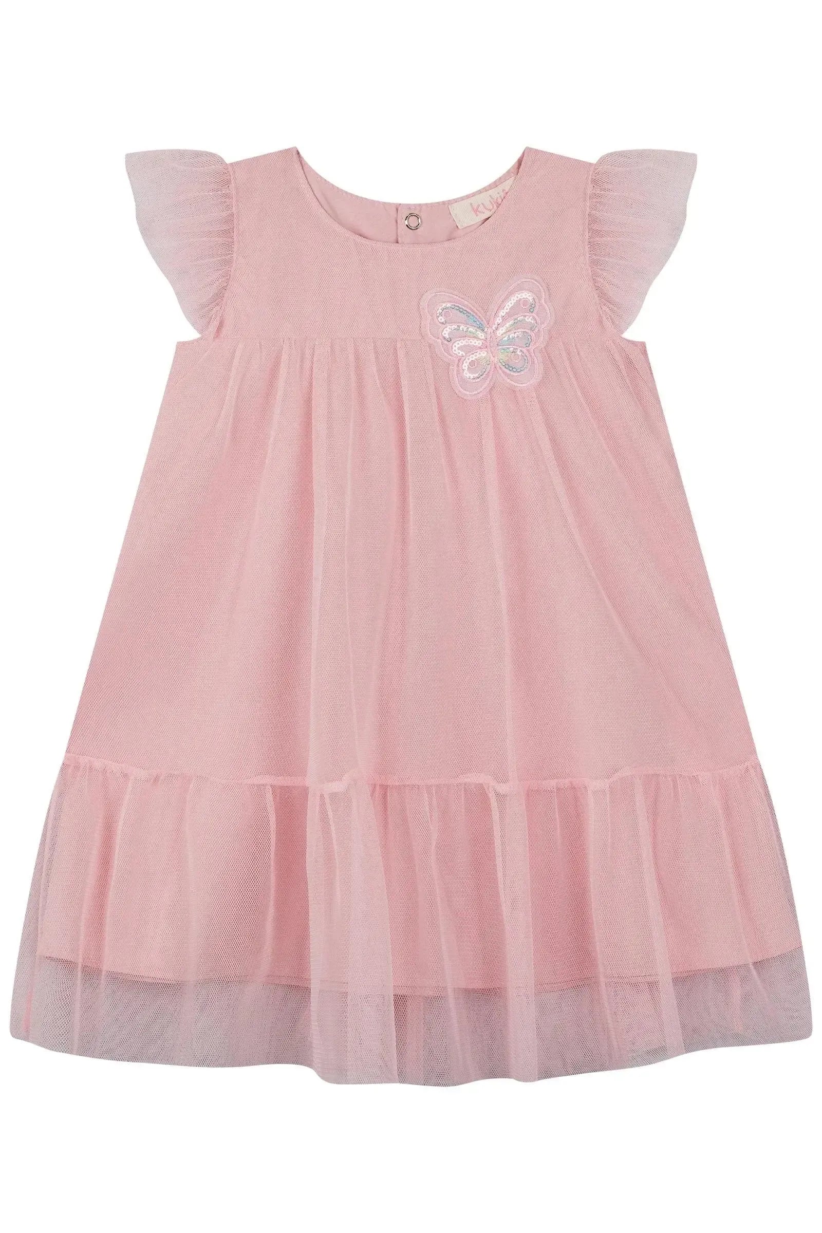 Vestido em Tule com Elastano 87557 Kukiê Bebê Menina