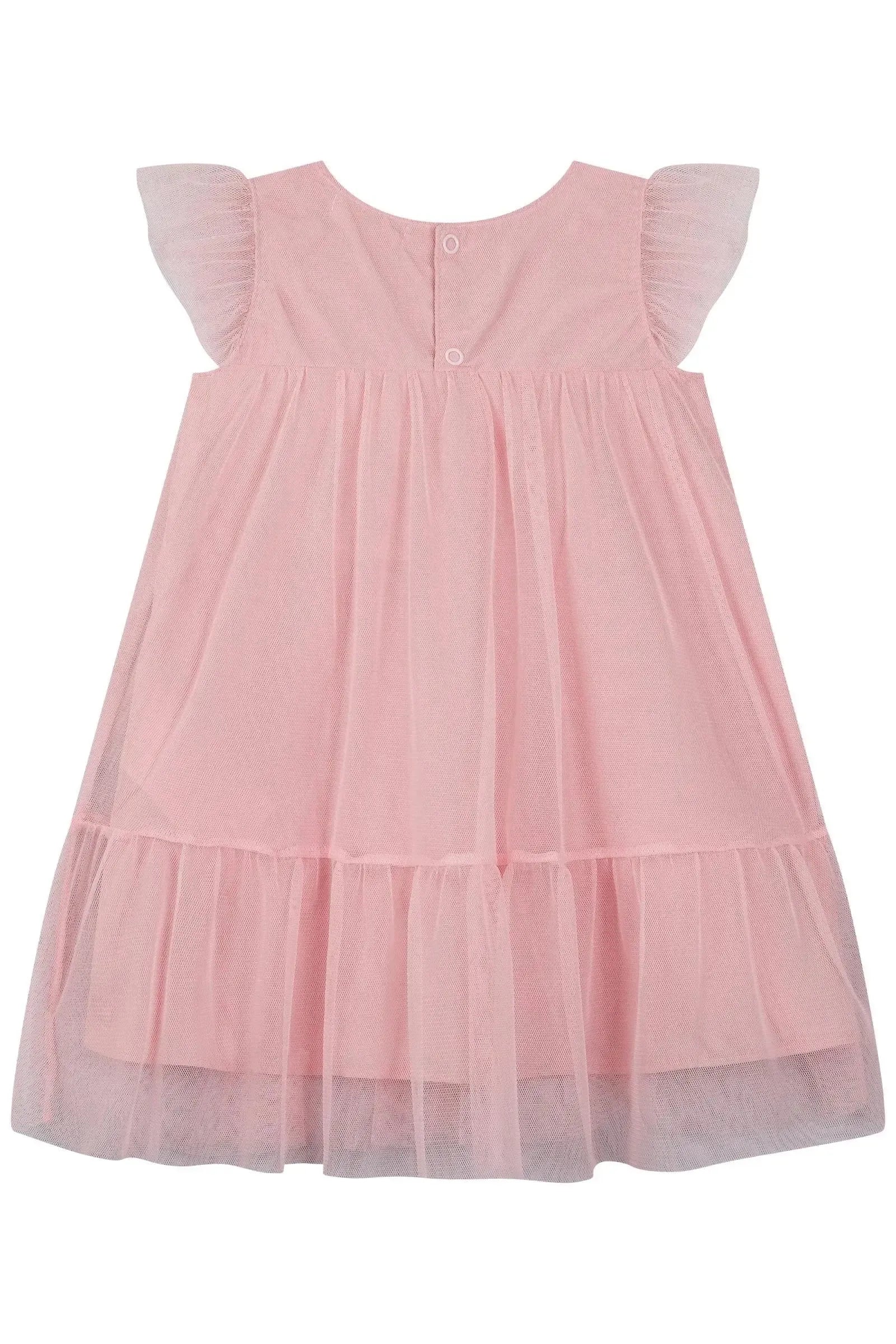 Vestido em Tule com Elastano 87557 Kukiê Bebê Menina