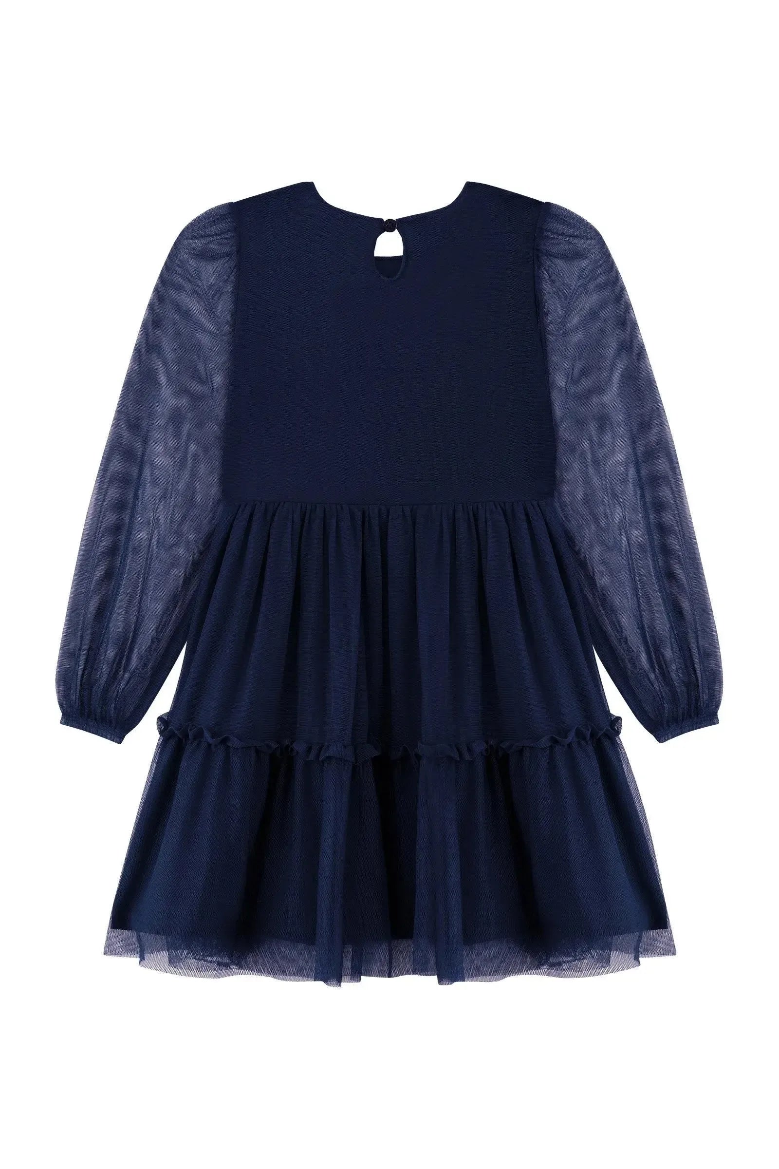 Vestido em Tule com Elastano 92158 Kukiê Infantil Menina