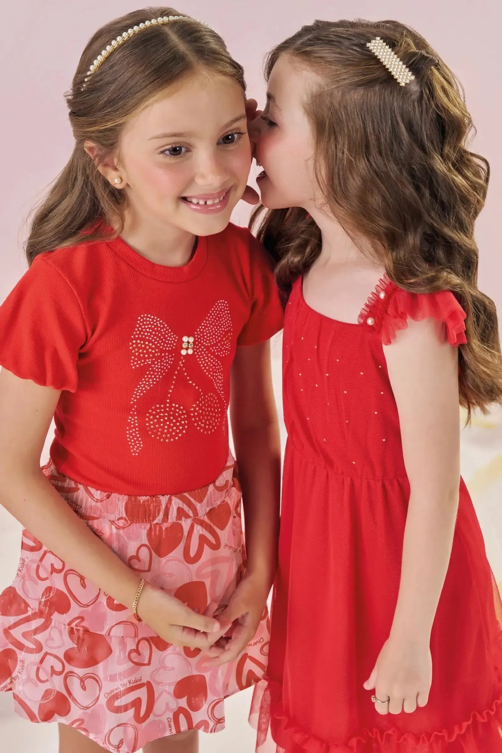 Vestido em Tule com Elastano 88351 Kukiê Infantil Menina