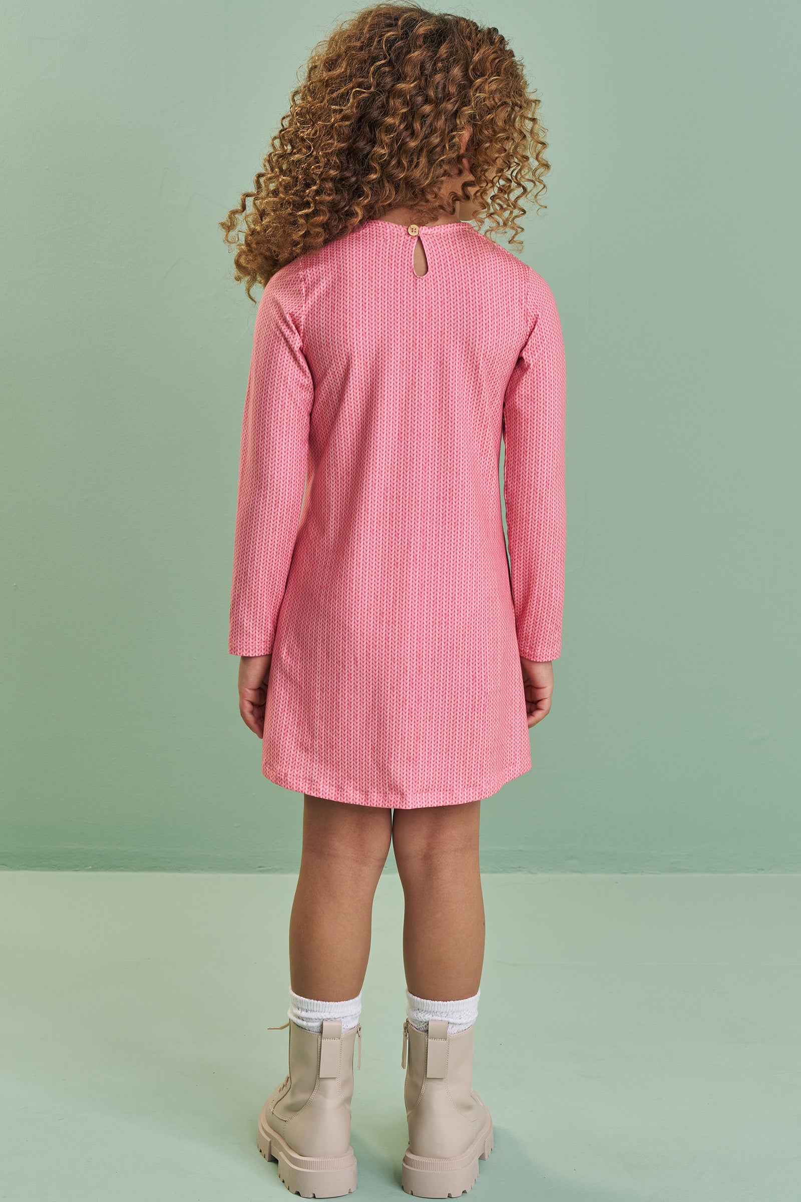 Vestido em Malha Comfy 89588 Kukiê Infantil Menina