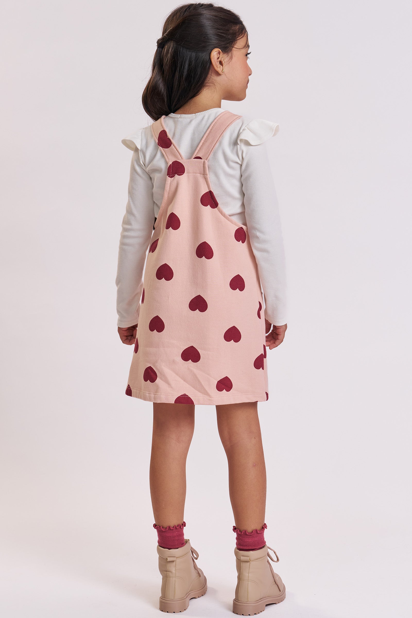 Conjunto de Salopete em Moletom com Pelúcia e Blusa em Canelado 89822 Kukiê Infantil Menina