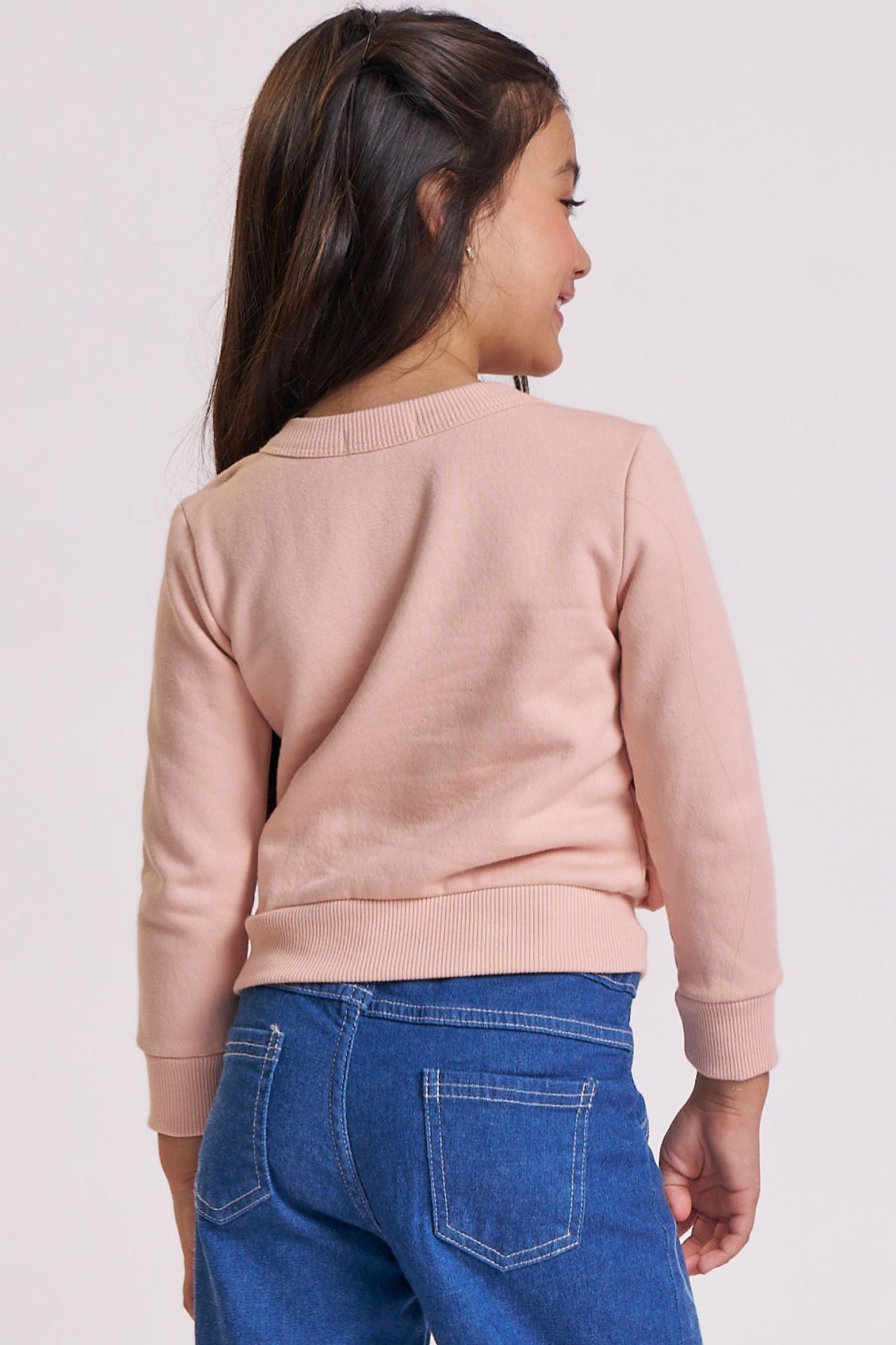 Blusão em Moletom com Pelúcia 90311 Kukiê Infantil Menina