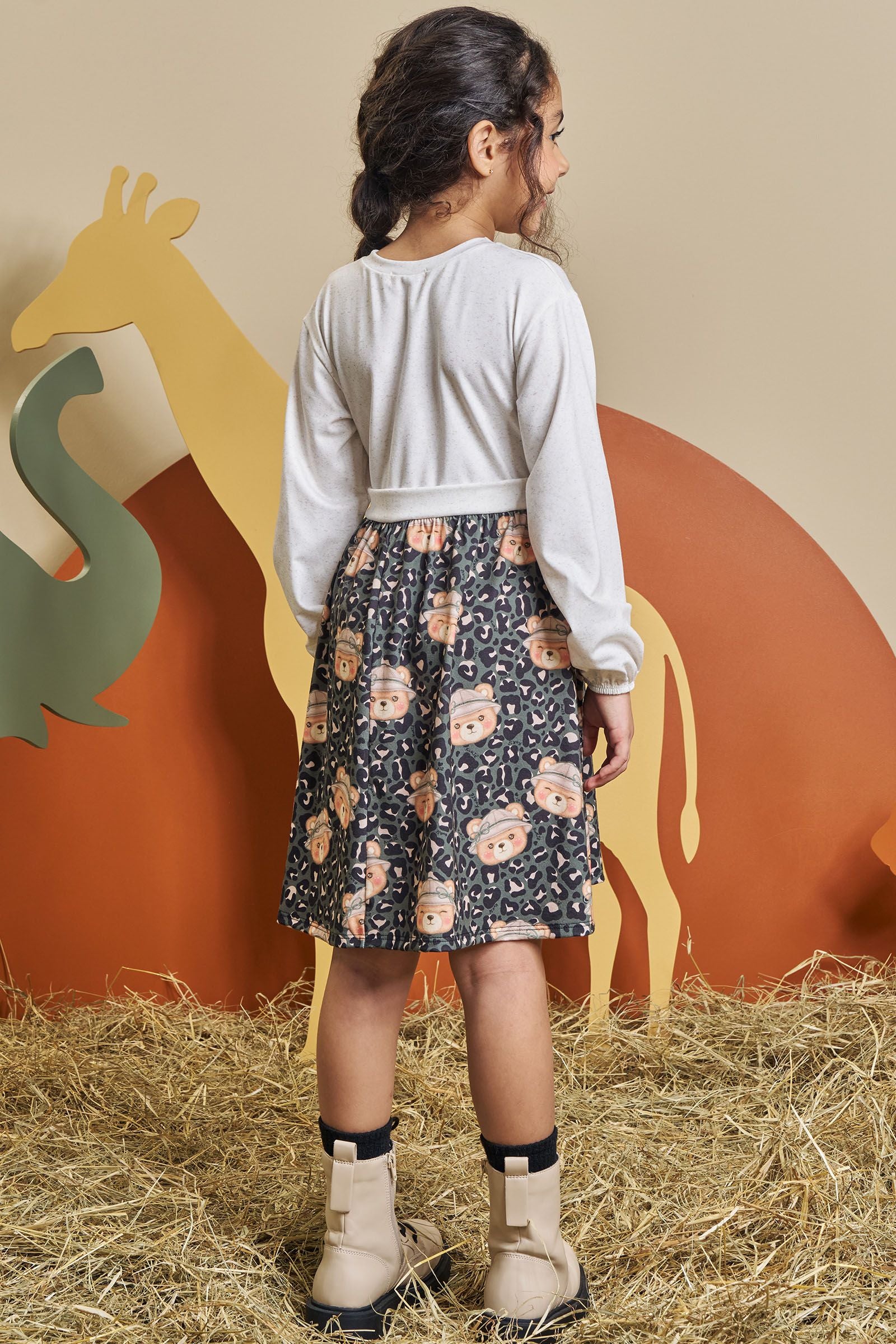 Vestido em Malha Power 90581 Kukiê Infantil Menina