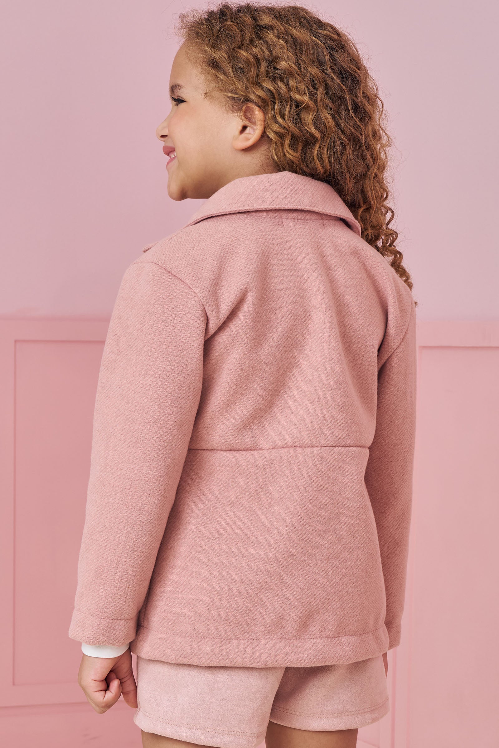 Sobretudo em Lã Batida 90915 Kukiê Infantil Menina