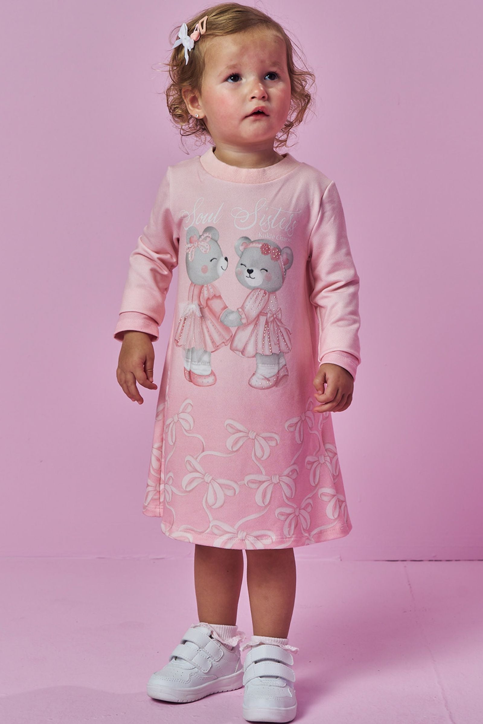 Vestido em Molecotton 92152 Kukiê Bebê Menina