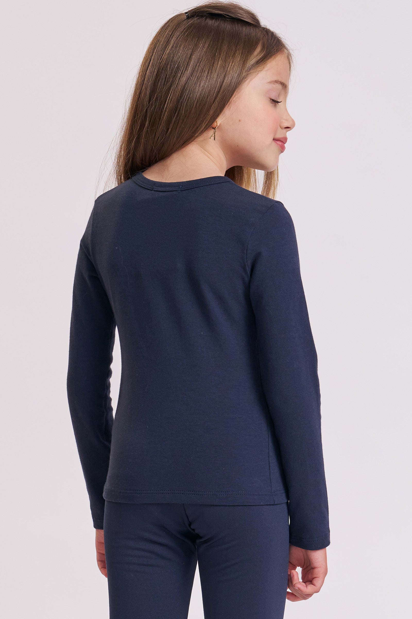 Blusa Manga Longa em Cotton 93609 Kukiê Infantil Menina