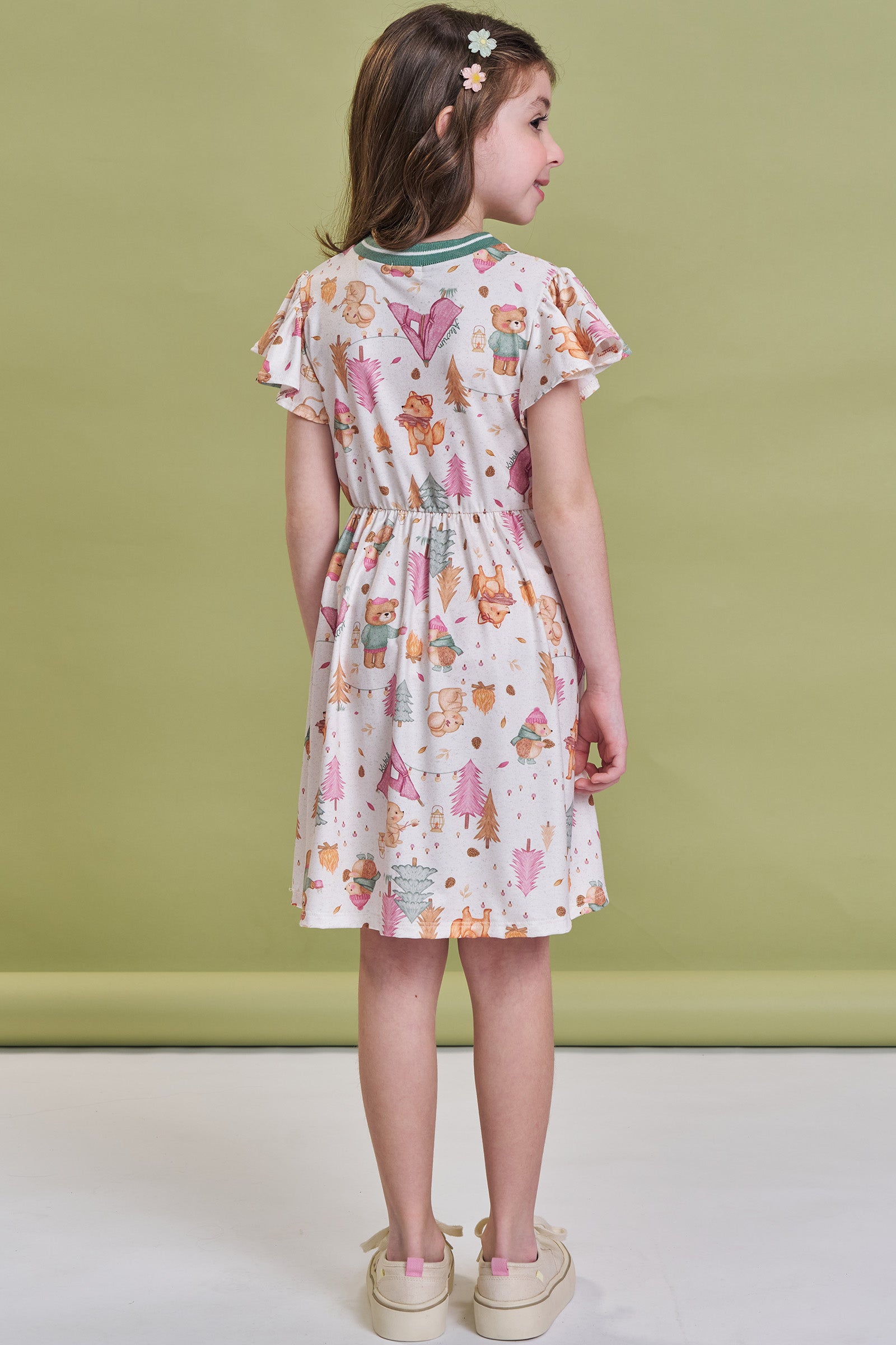 Vestido em Malha Comfy 93754 Kukiê Infantil Menina