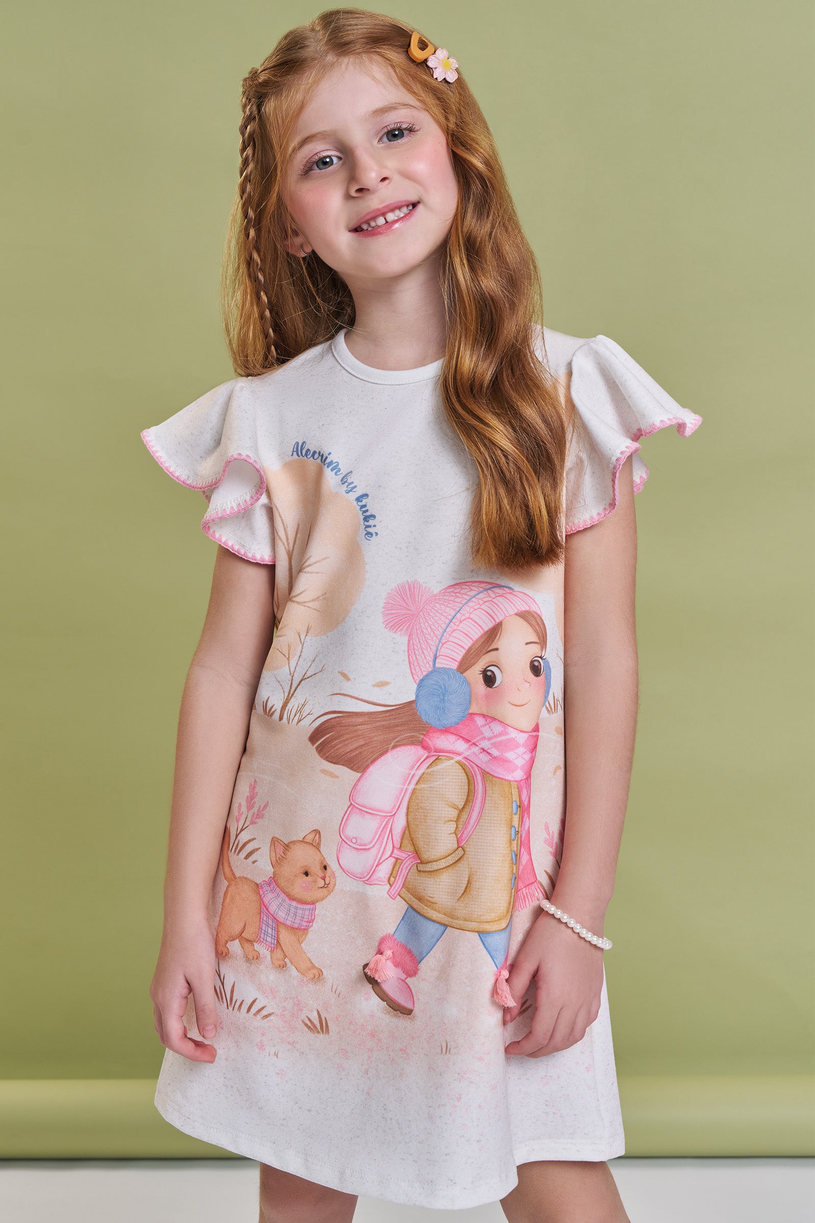 Vestido em Malha Power 93766 Kukiê Infantil Menina