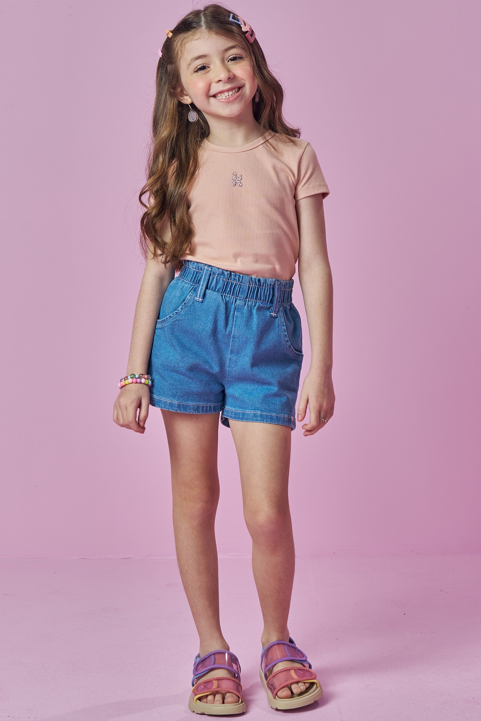 Blusa em Canelado Liz 93775 Kukiê Infantil Menina