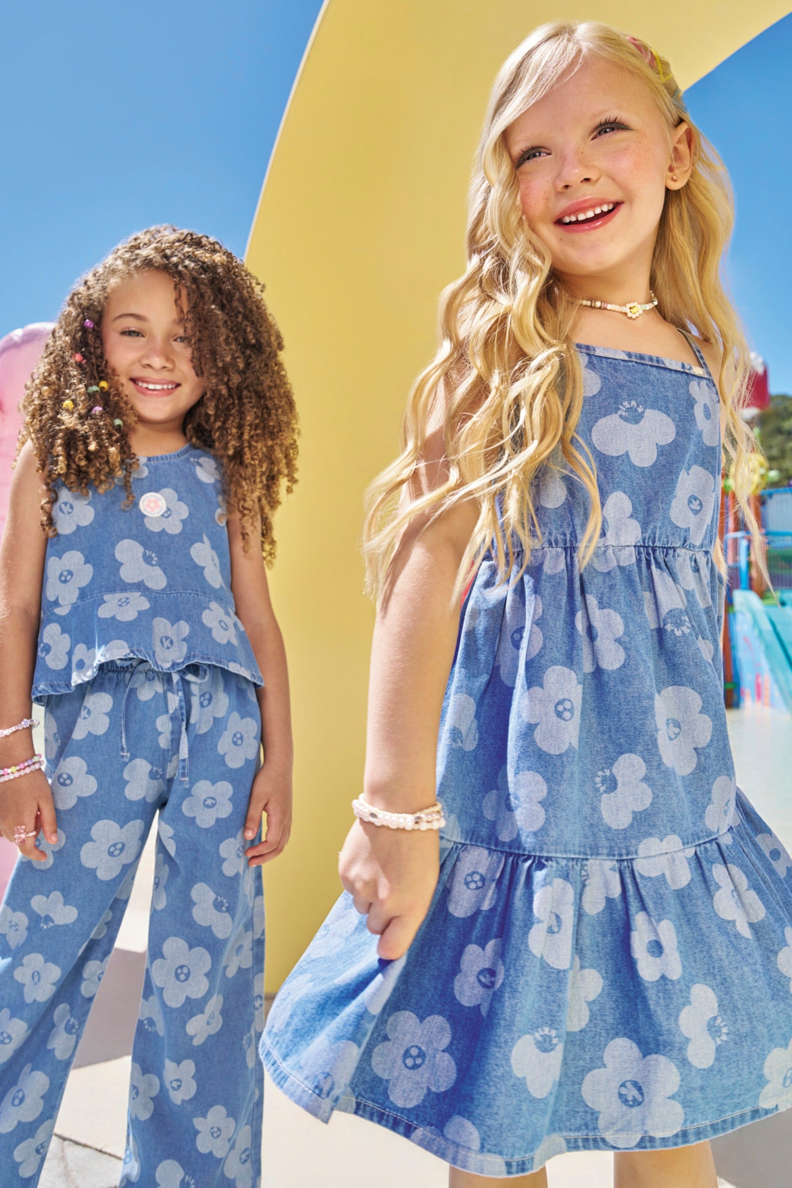 Vestido em Jeans 95074 Kukiê Infantil Menina
