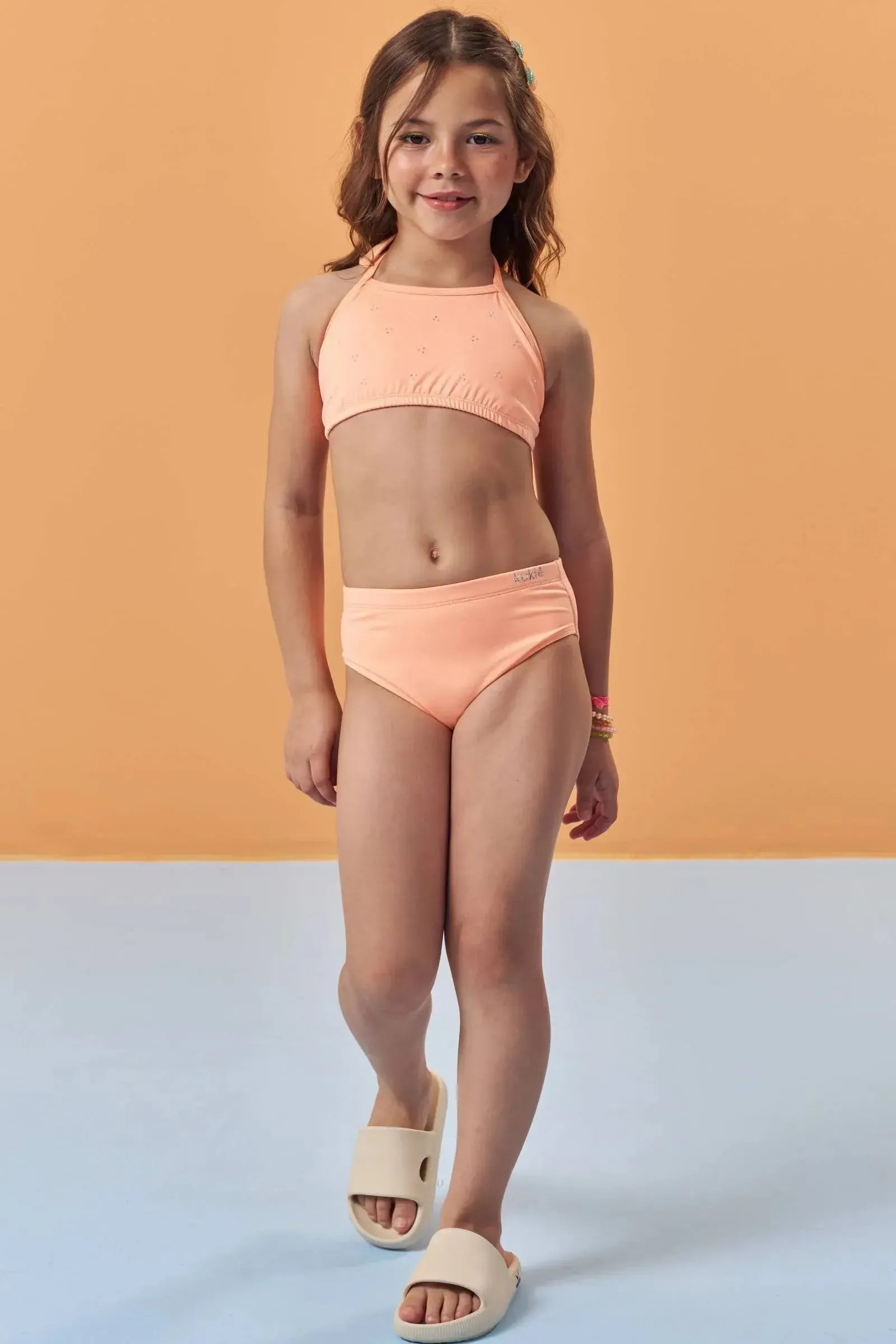 Biquíni em Malha com Proteção UV50+ 96214 Kukiê Infantil Menina