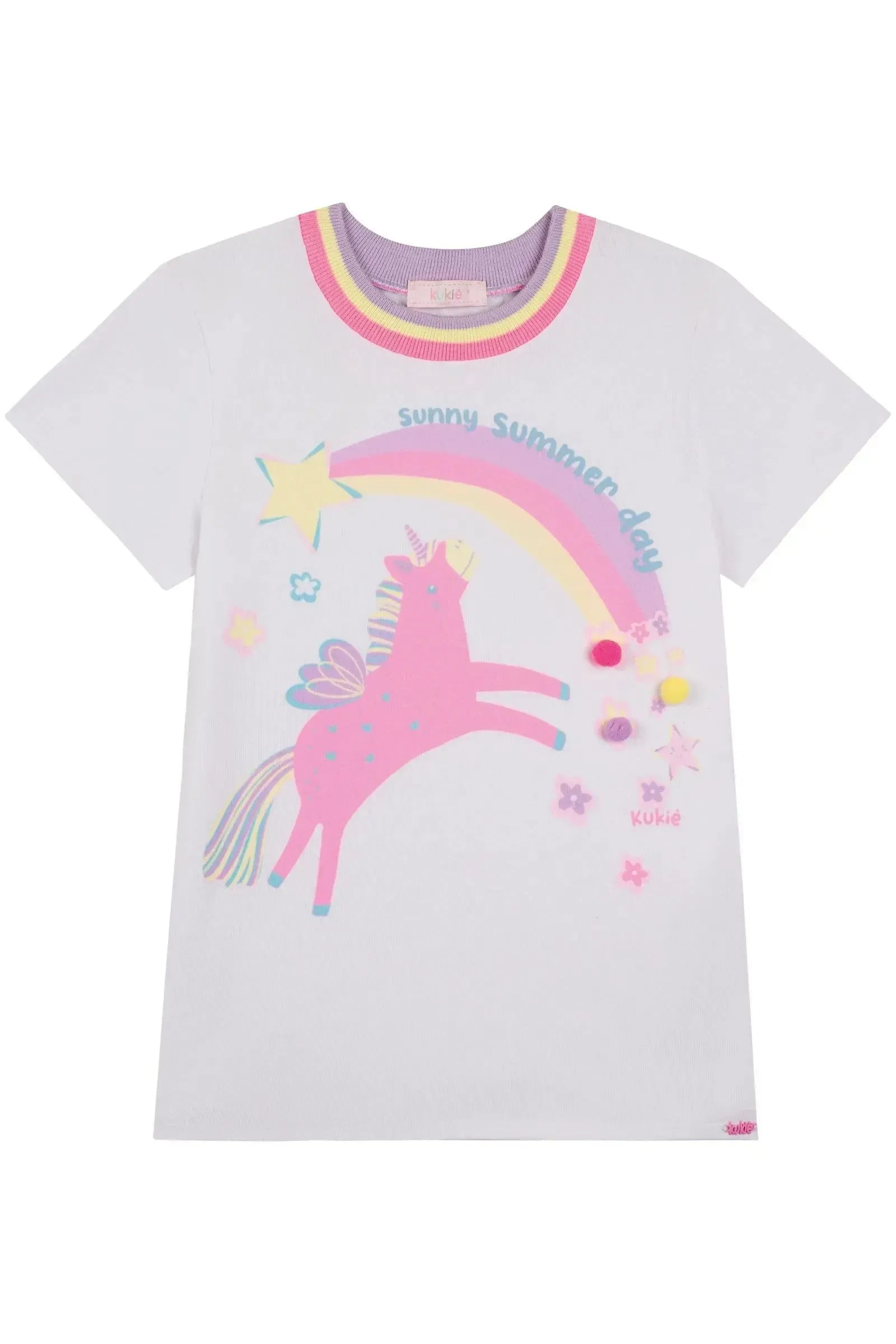 Blusa Alongada em Meia Malha 86887 Kukiê Infantil Menina