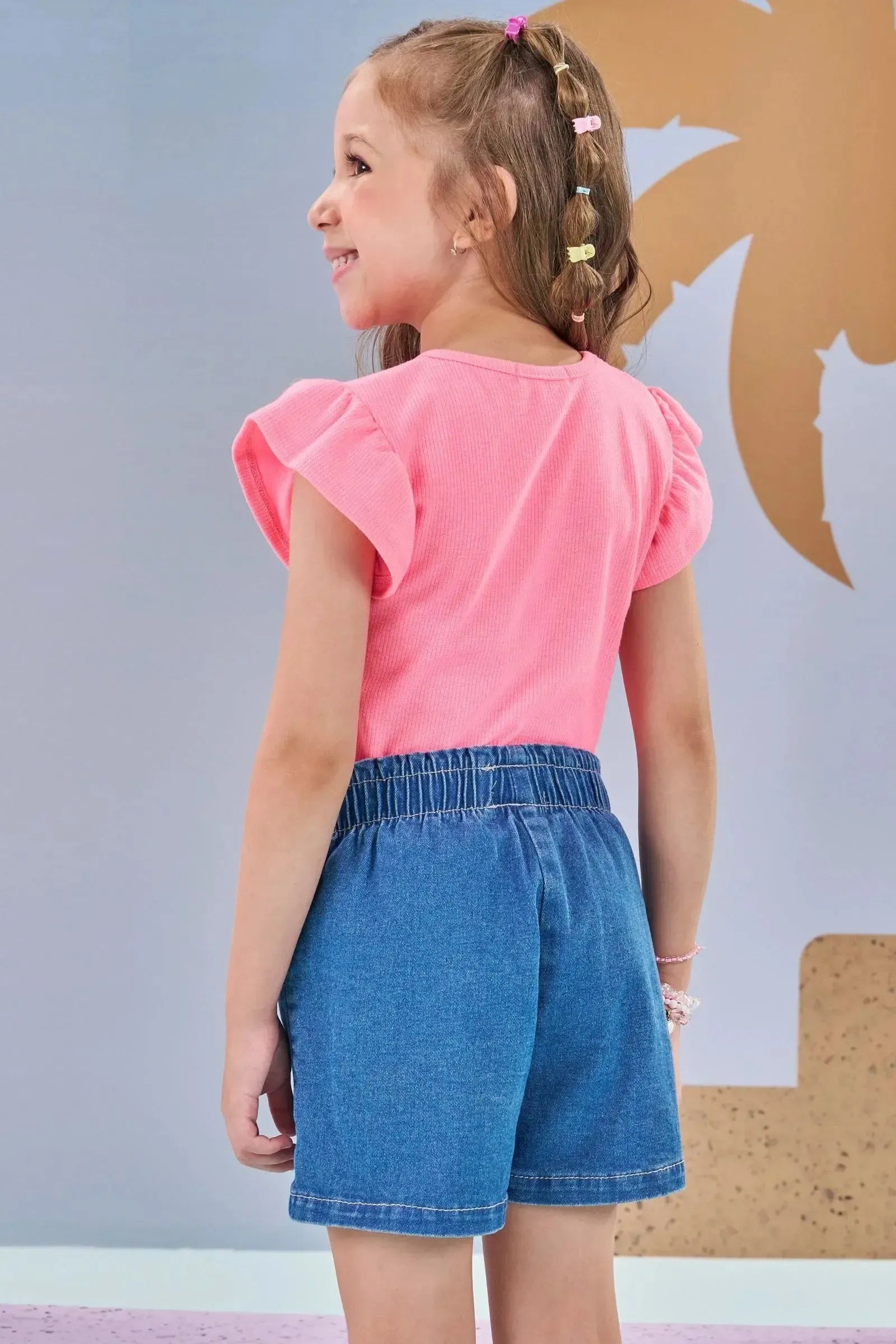 Blusa em Canelado 86876 Kukiê Infantil Menina