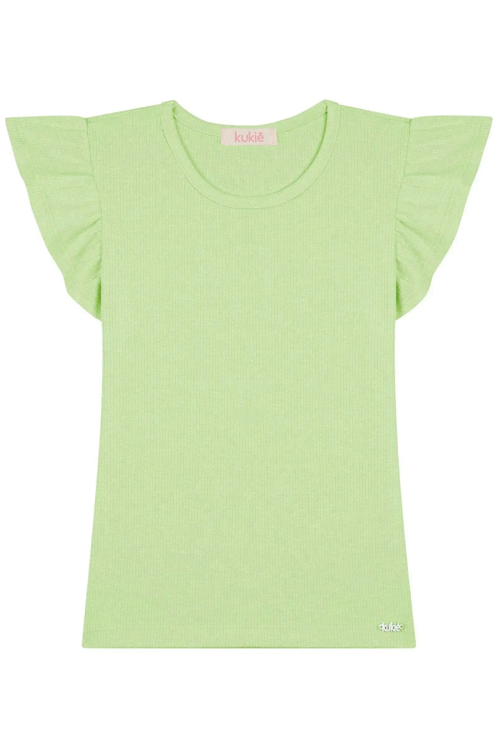 Blusa em Canelado 86876 Kukiê Infantil Menina