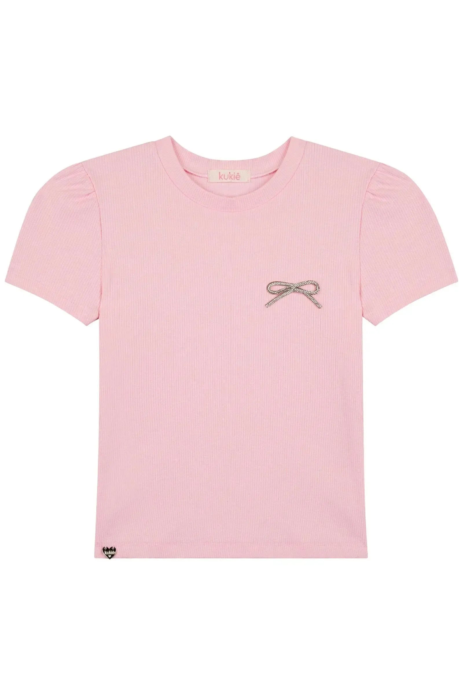 Blusa em Canelado 86879 Kukiê Infantil Menina