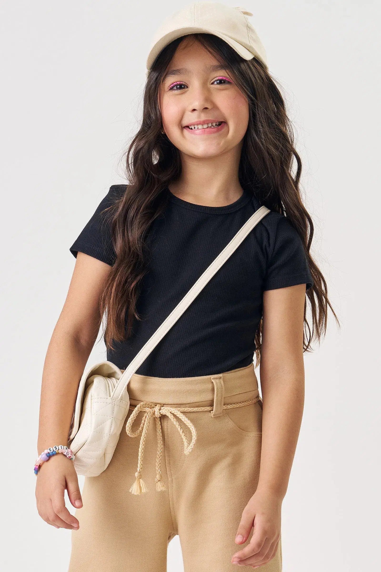 Blusa Infantil Menina em Canelado Liz 82341 Kukiê