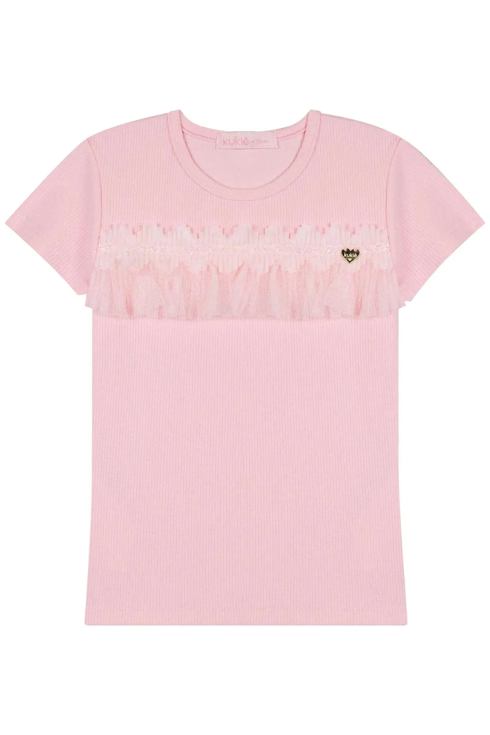 Blusa em Canelado Liz 87003 Kukiê Infantil Menina