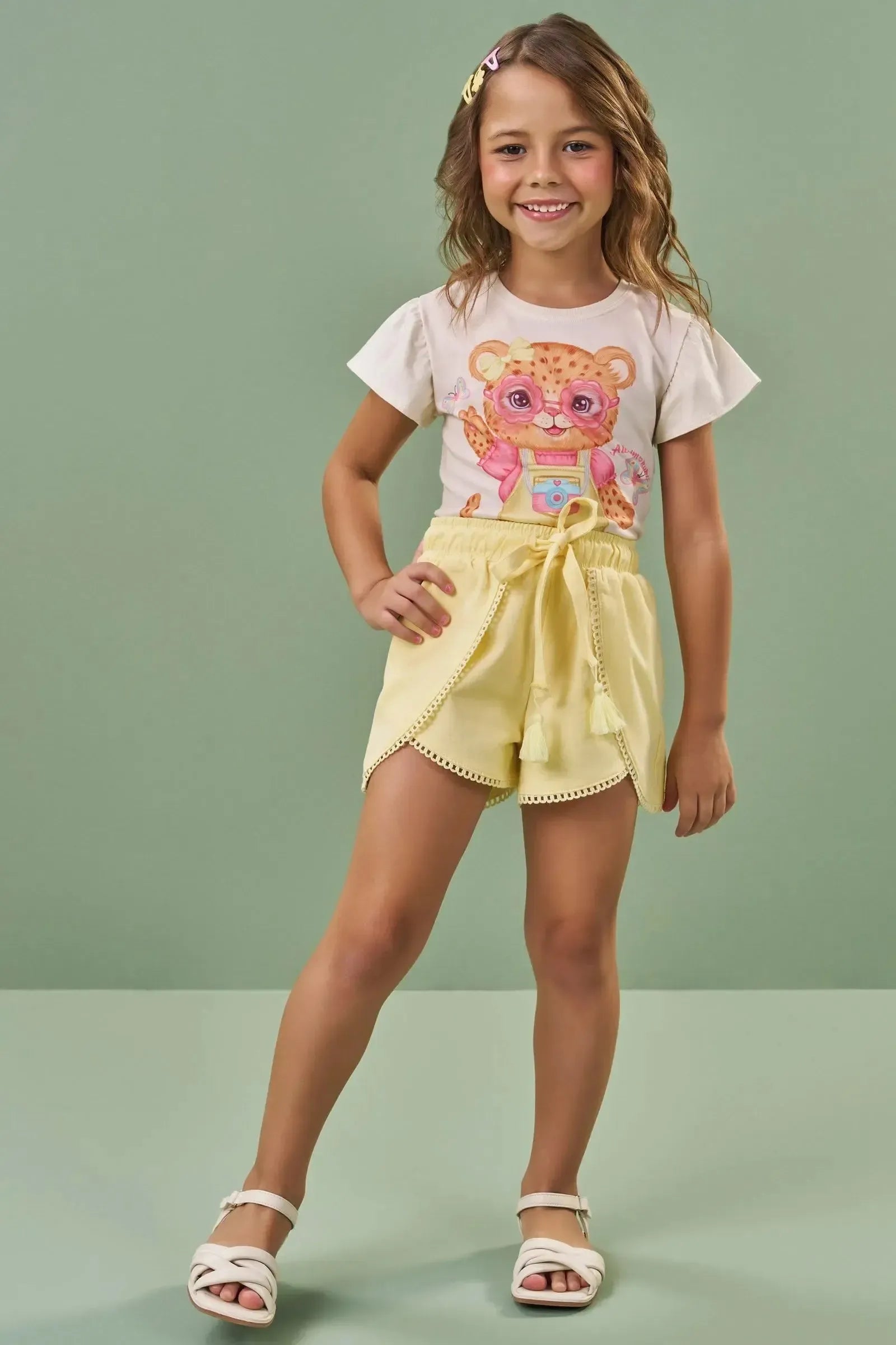 Blusa em Meia Malha 88040 Kukiê Infantil Menina