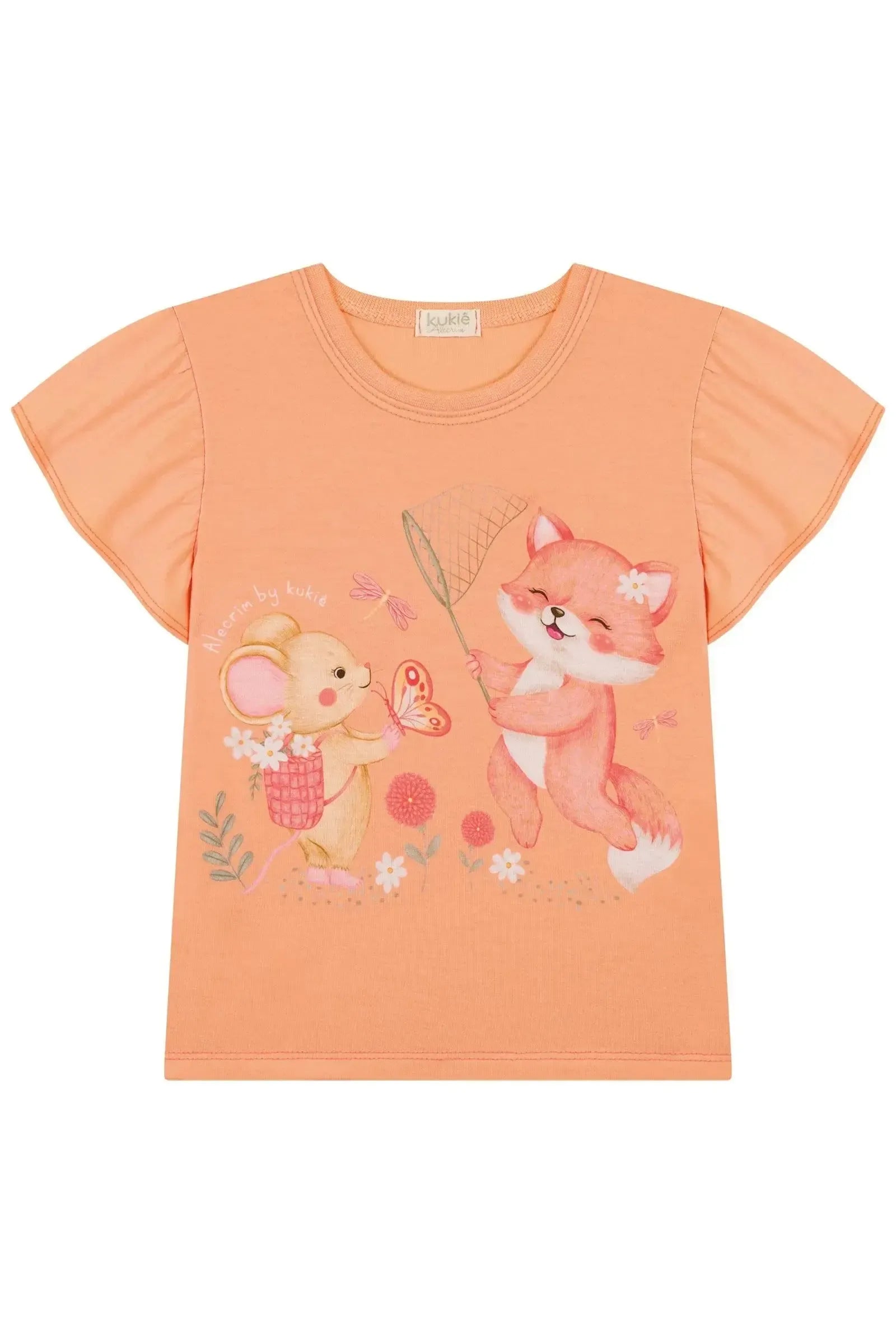 Blusa em Meia Malha 88907 Kukiê Infantil Menina
