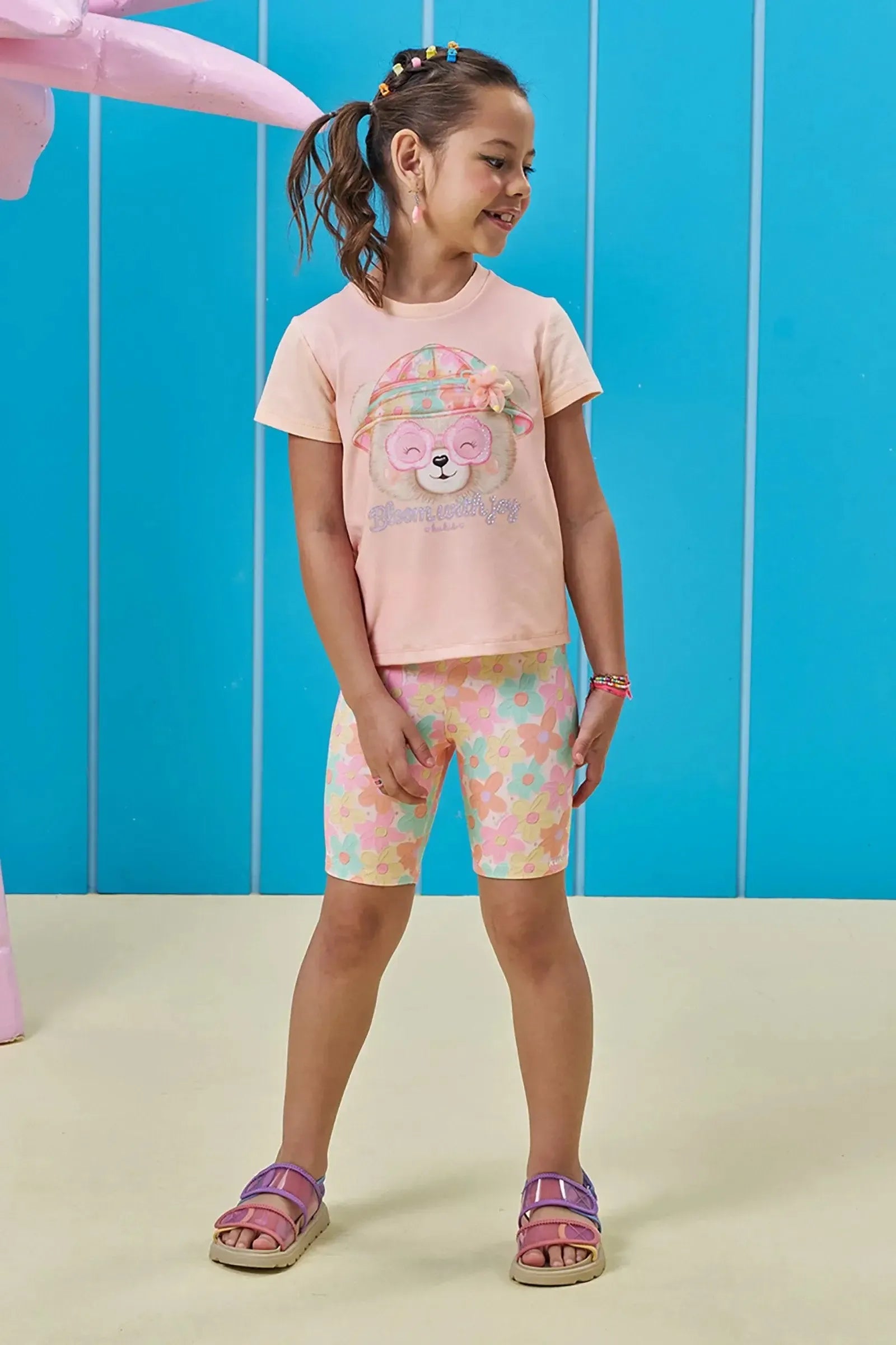 Blusa em Meia Malha 95441 Kukiê Infantil Menina