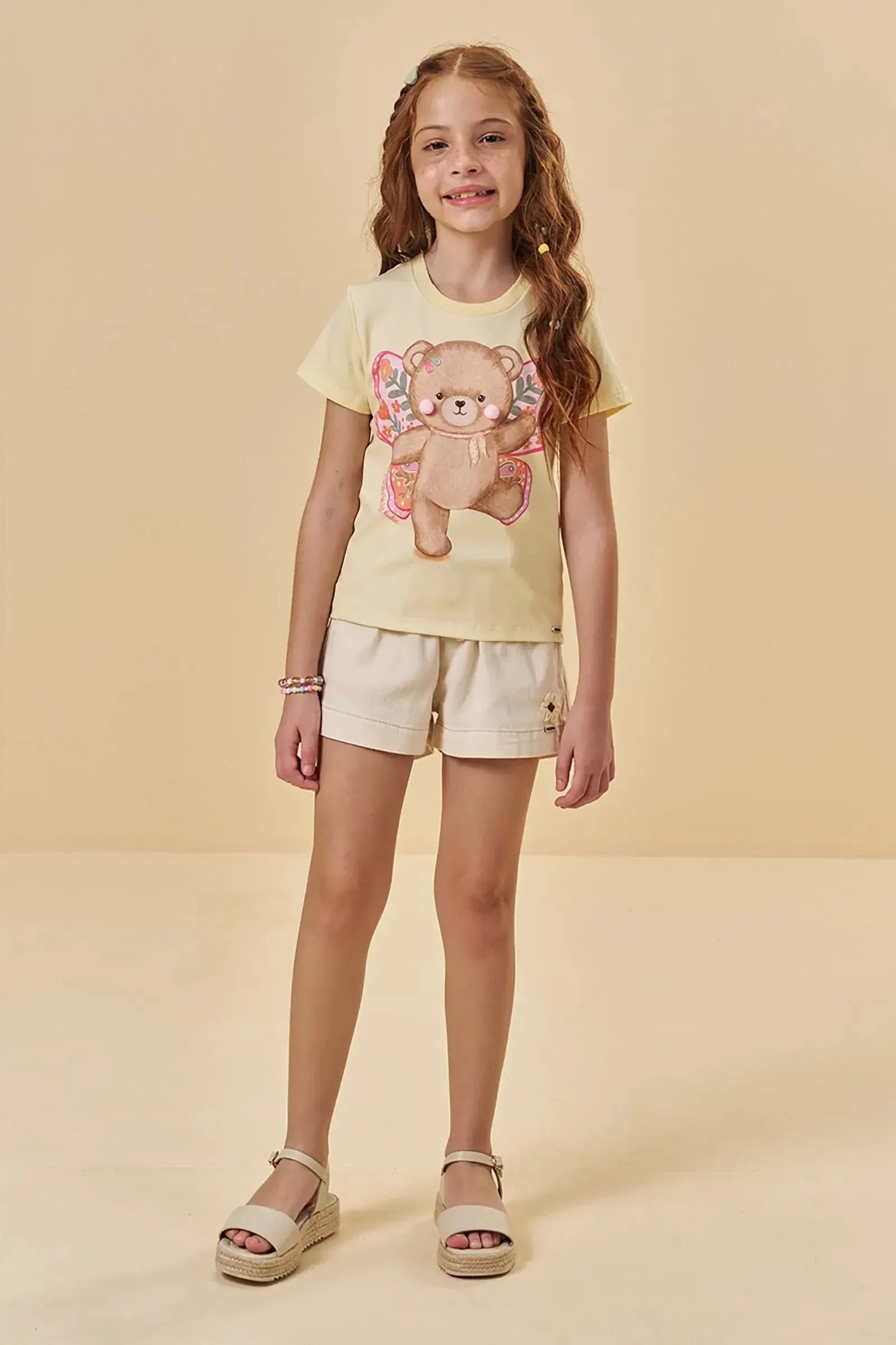Blusa em Meia Malha 95532 Kukiê Infantil Menina