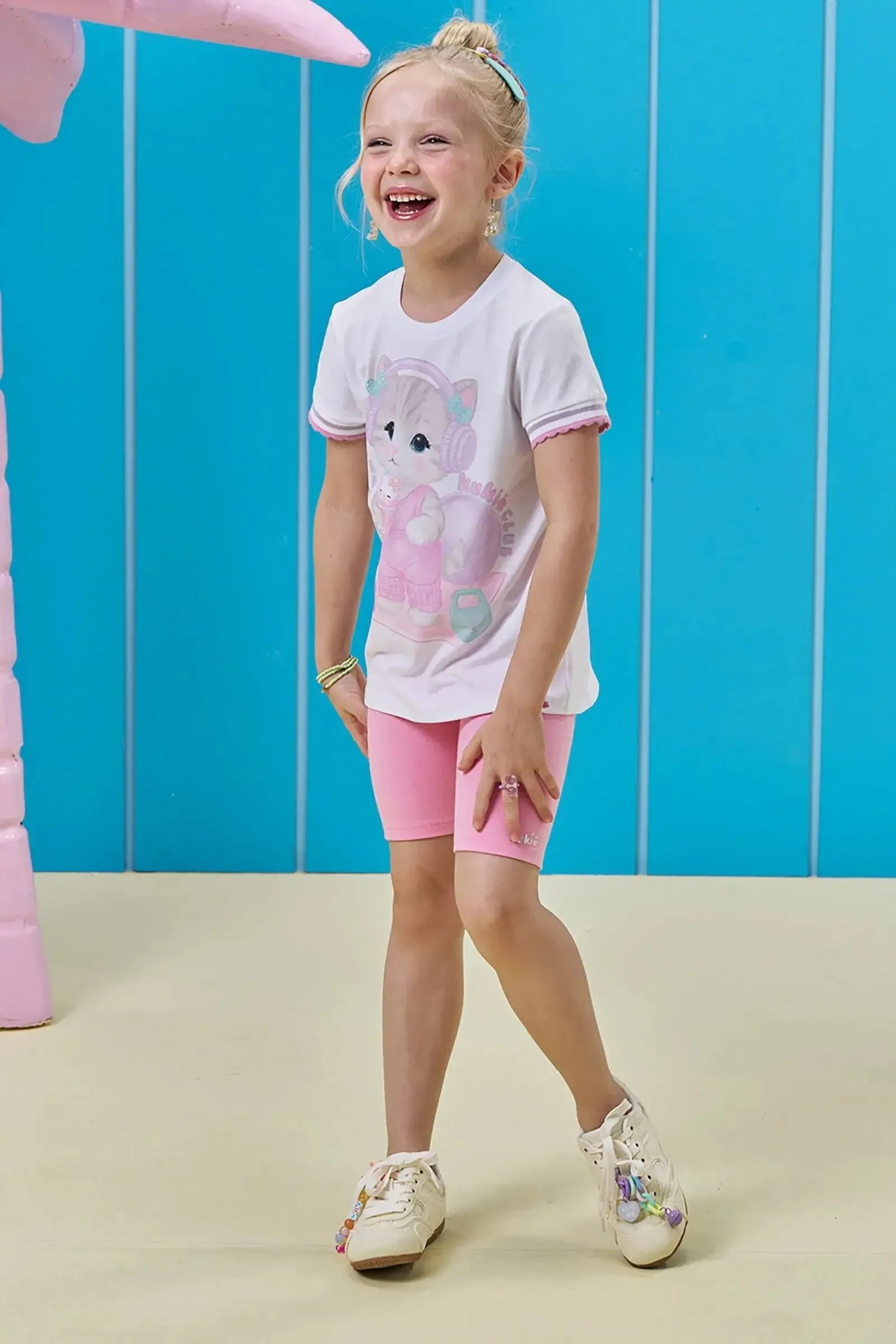 Blusa em Meia Malha 97029 Kukiê Infantil Menina