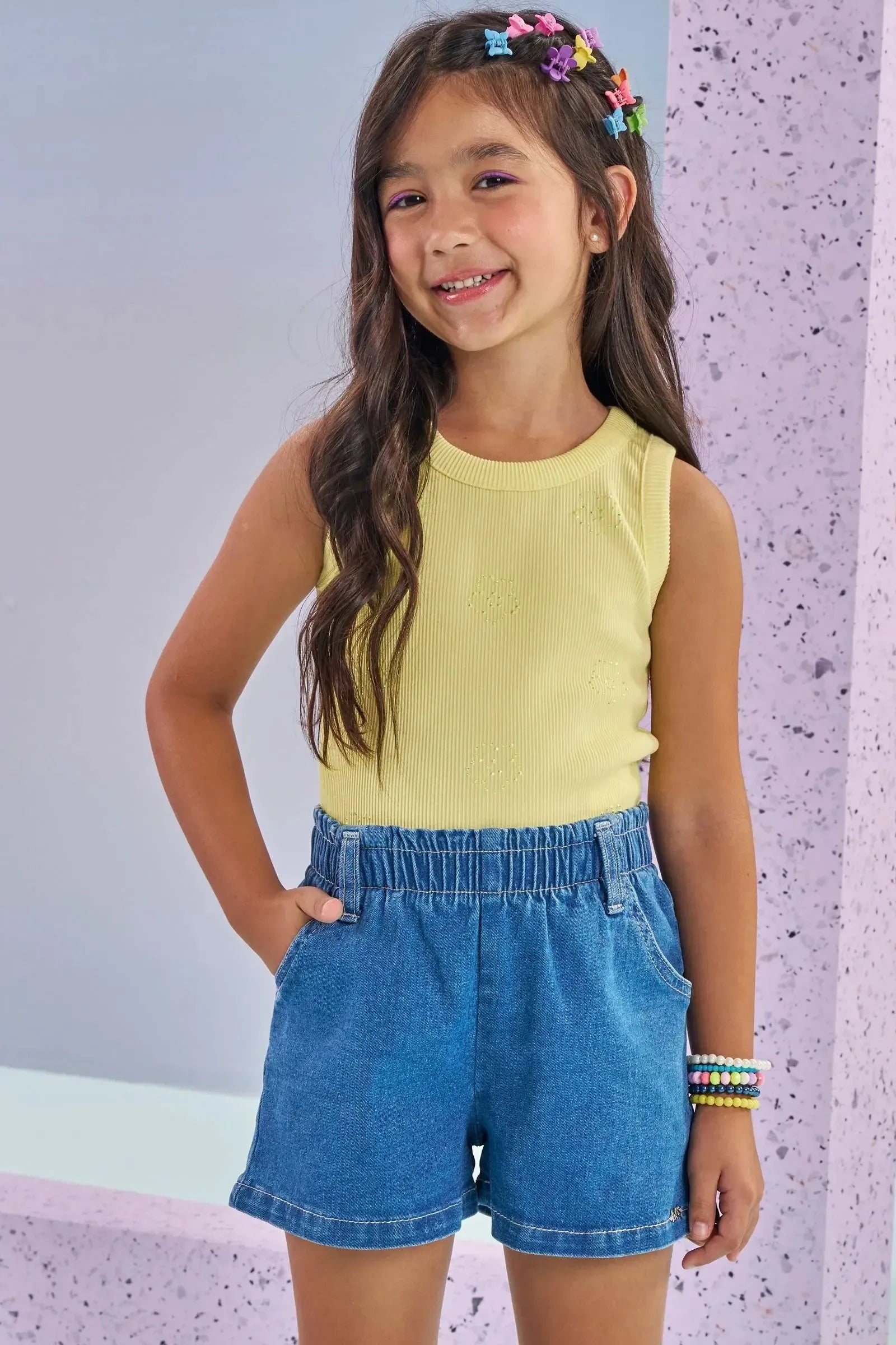 Blusa em Soft Line 86881 Kukiê Infantil Menina