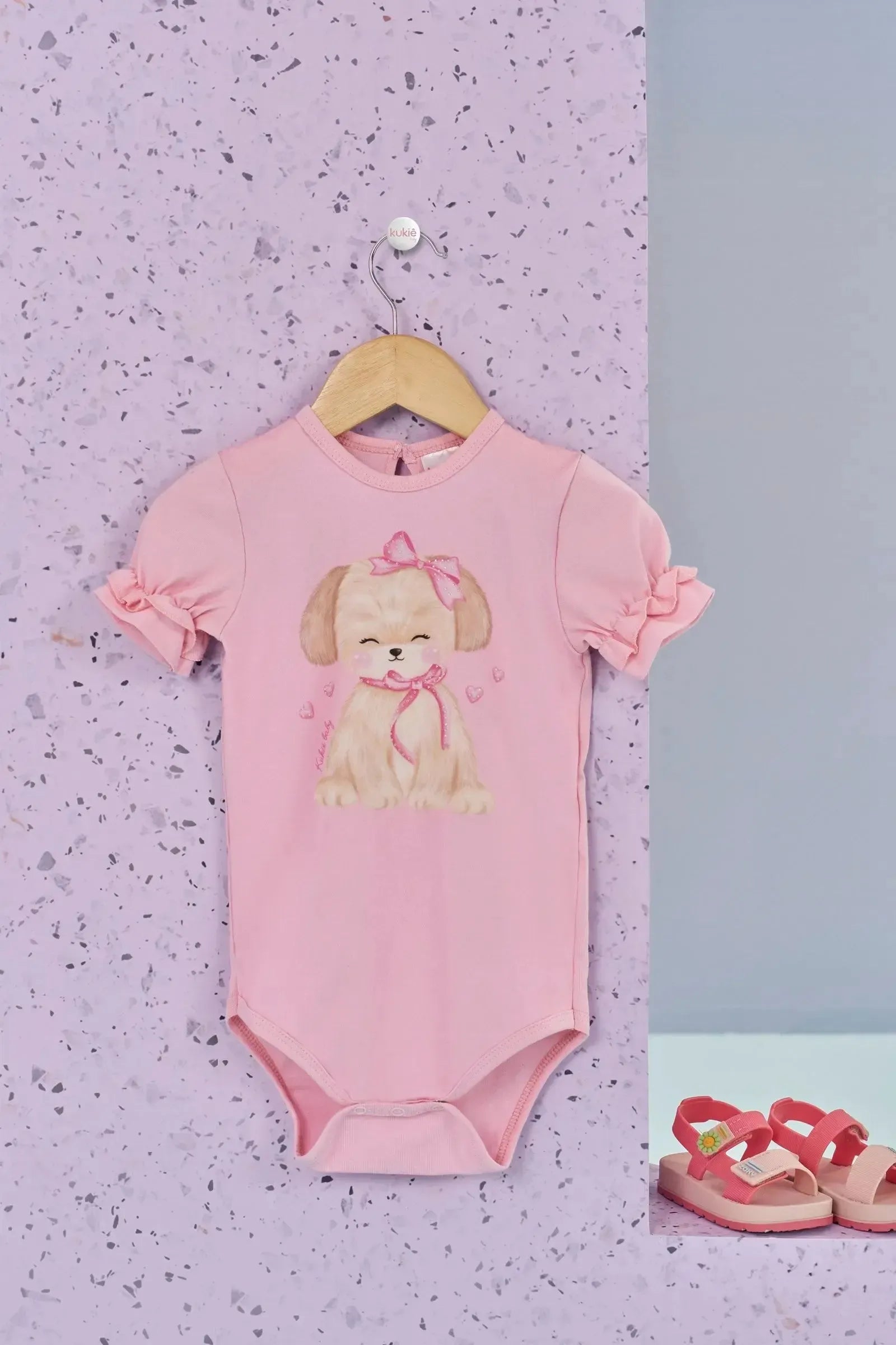 Body em Cotton 87267 Kukiê Bebê Menina