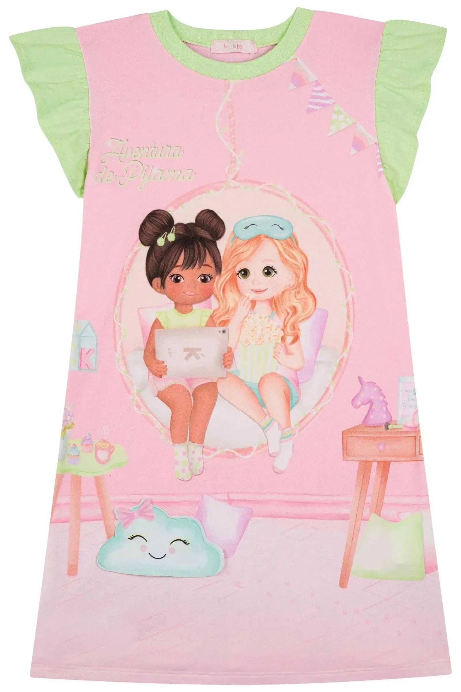 Camisola em Meia Malha 86975 Kukiê Infantil Menina